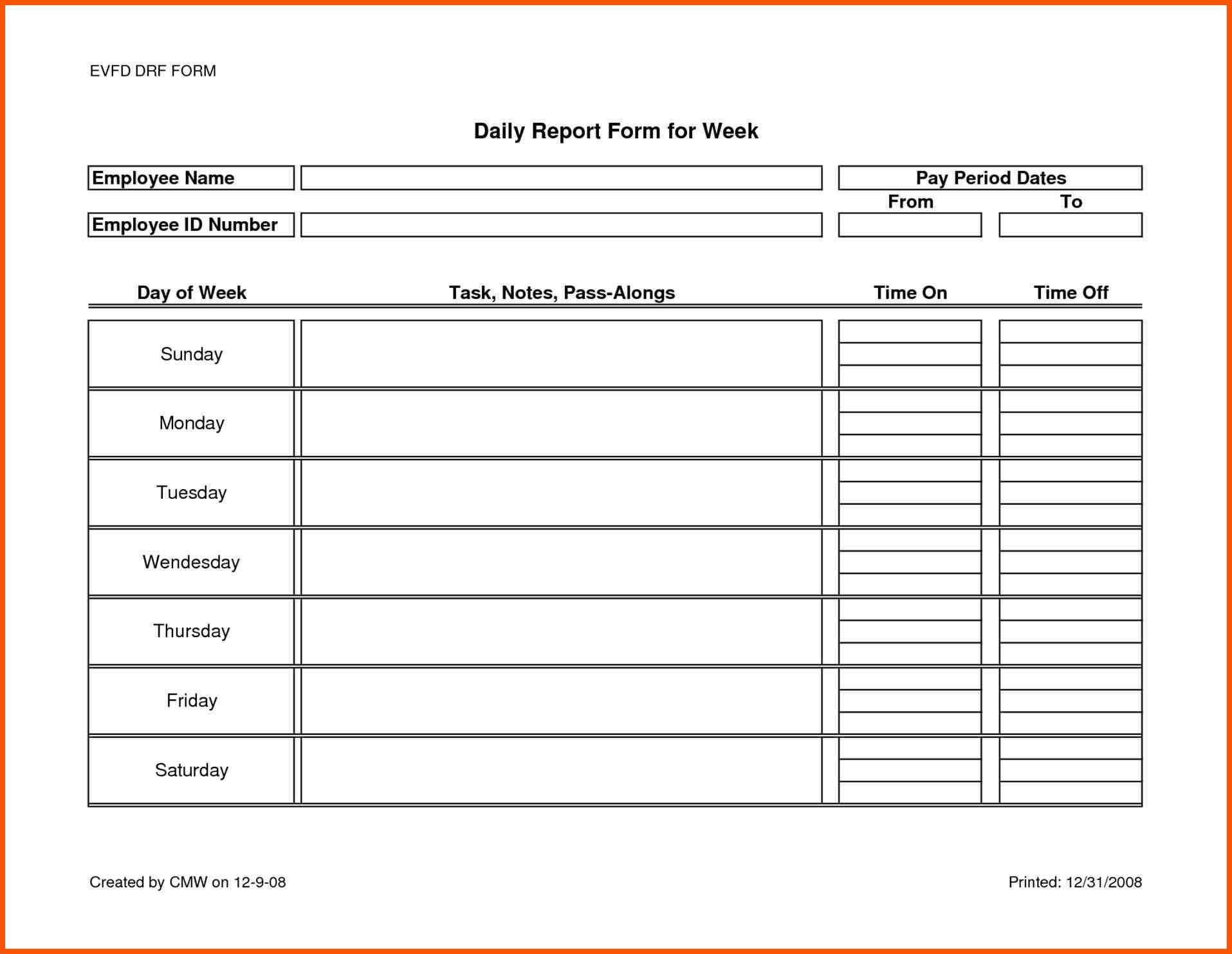 001 Template Ideas Construction Daily Work Report Imposing Regarding Daily Work Report Template