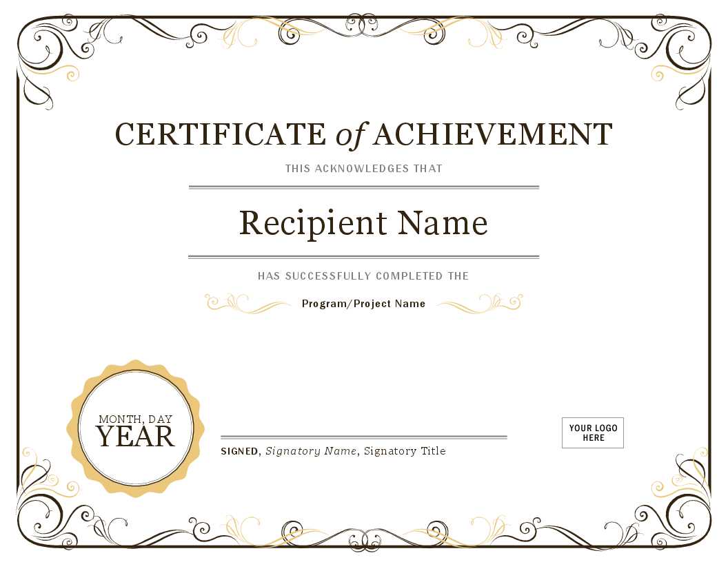 002 Certificate Of Achievement Template Free Image With Free Certificate Of Excellence Template