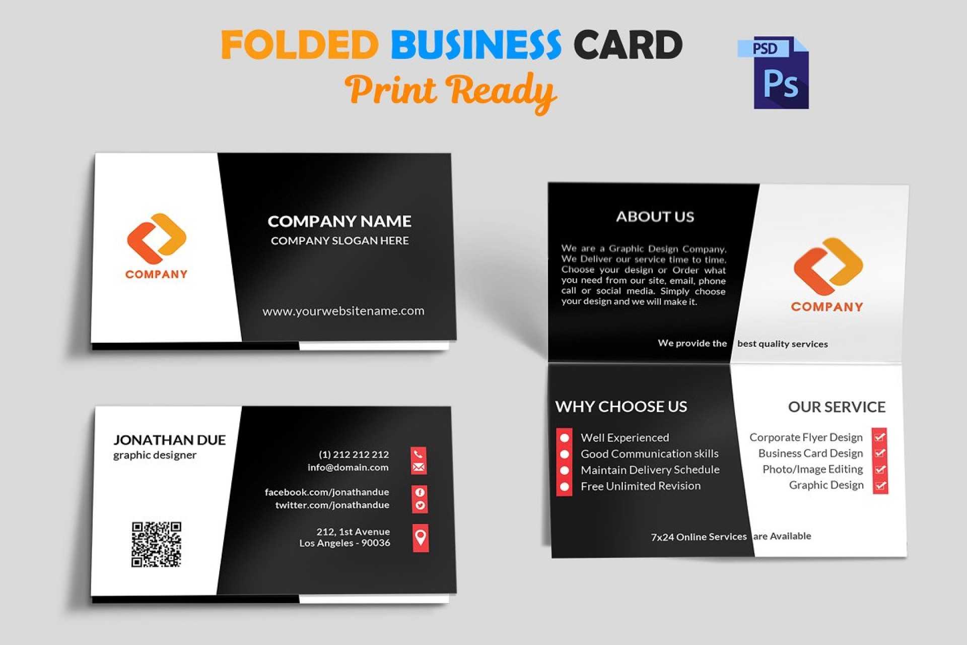 002 Template Ideas Folded Business Card Mock Up Fascinating Pertaining To Fold Over Business Card Template