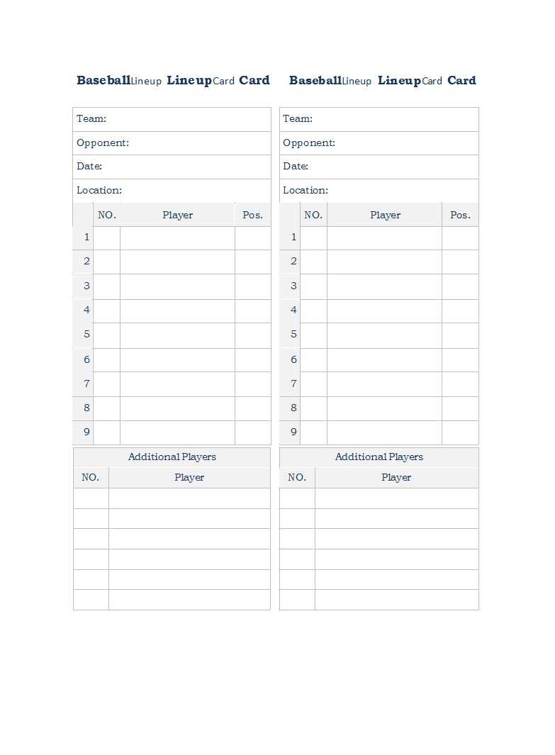 003 Baseball Lineup Card Template Imposing Ideas High School Intended For Free Baseball Lineup Card Template