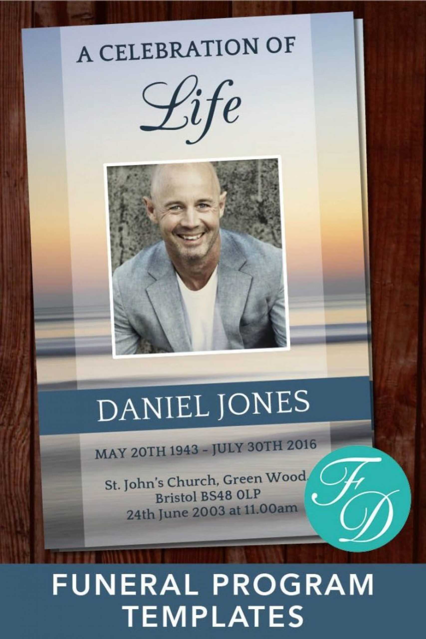 003 Celebration Of Life Template Ideas In Memoriam Cards In Funeral Slideshow Template