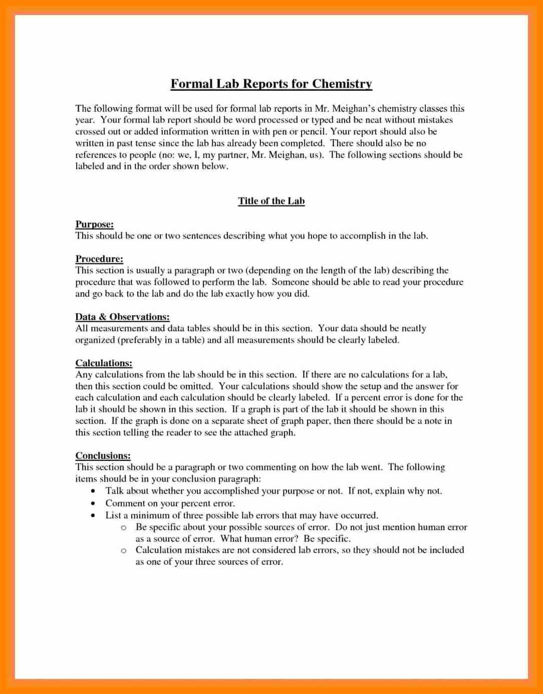 003 Formal Lab Report Example Best Write Up Template Of Regarding Formal Lab Report Template