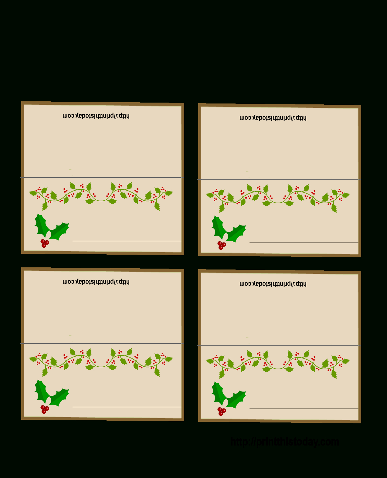 003 Table Name Cards Template Christmas Ideas Place For Christmas Table Place Cards Template