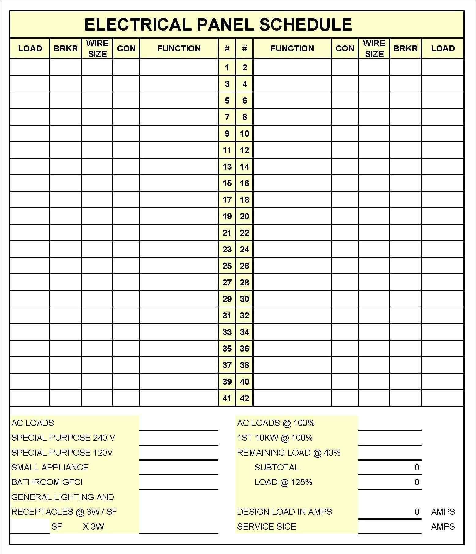 004 Free Electrical Panel Label Template Excel And Online With Regard To Circuit Breaker Panel Labels Template