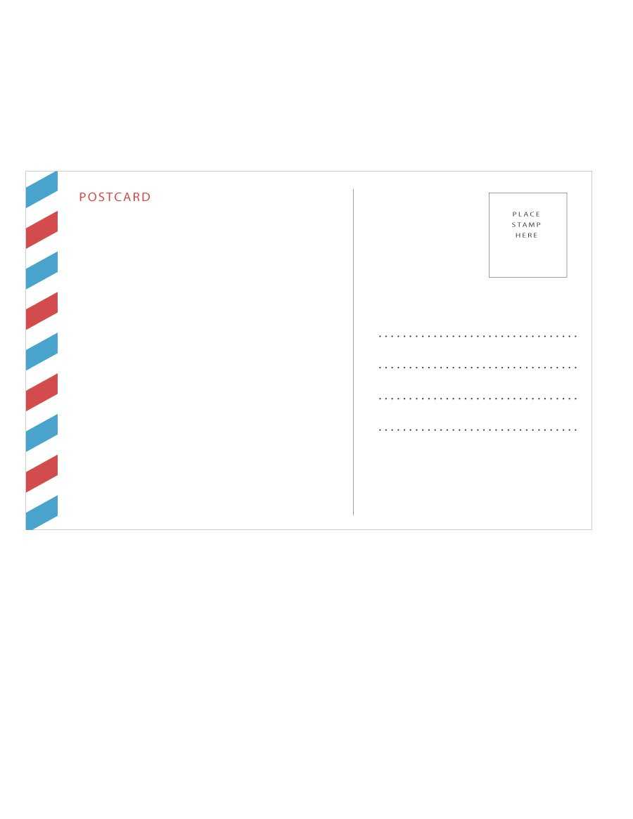 004 Template Ideas Postcard Free Printable Top Templates For Free Printable Postcard Templates