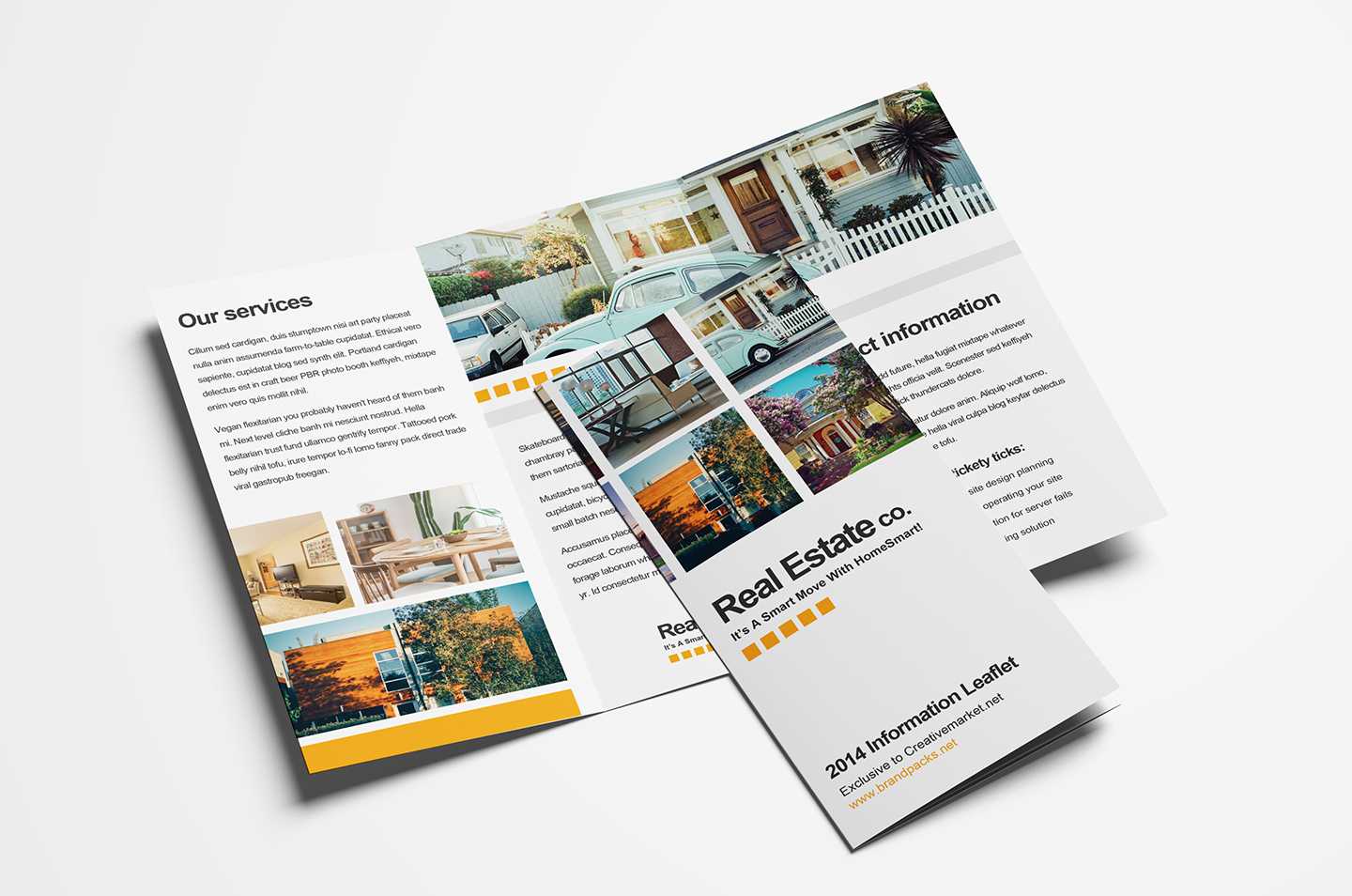 005 Free Real Estate Trifold Brochure Template Tri Fold Within Double Sided Tri Fold Brochure Template