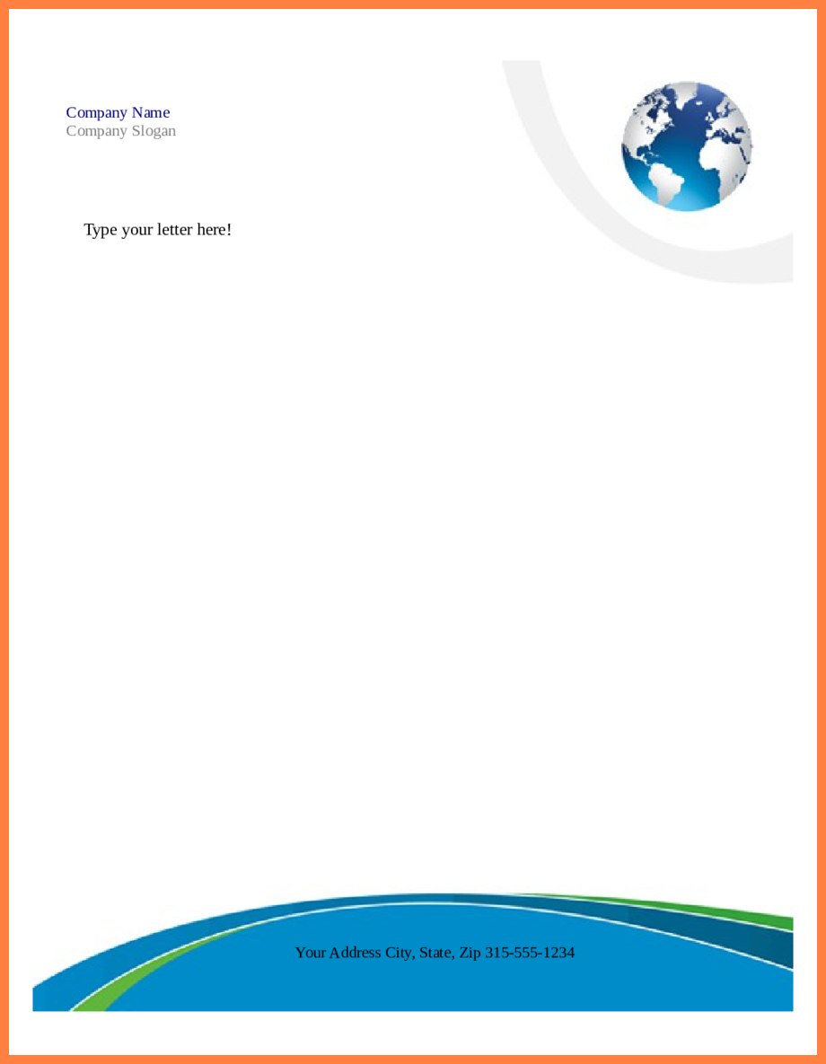 006 Free Company Letterhead Template Download Inspirational With Regard To Company Letterhead Template Word