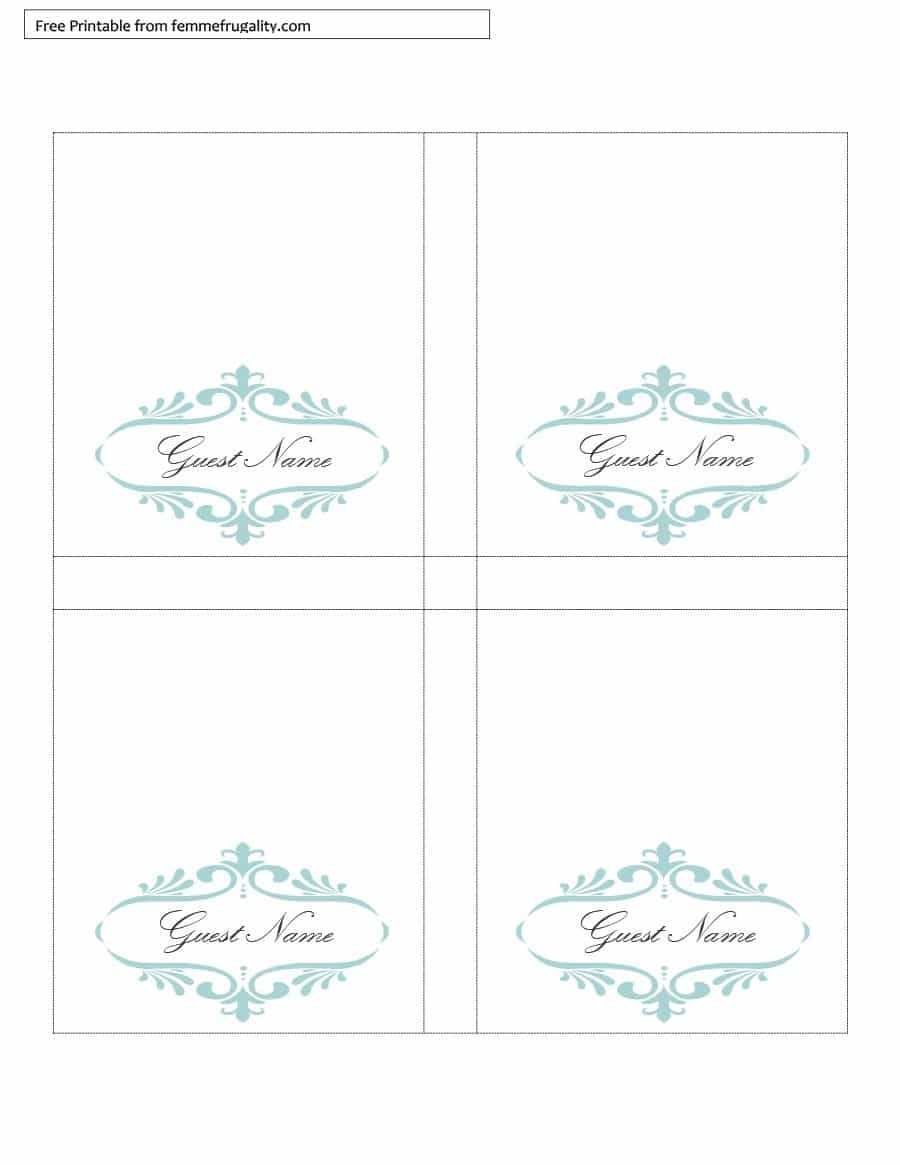 006 Table Place Card Template Free Download Ideas Tent For Free Tent Card Template Downloads