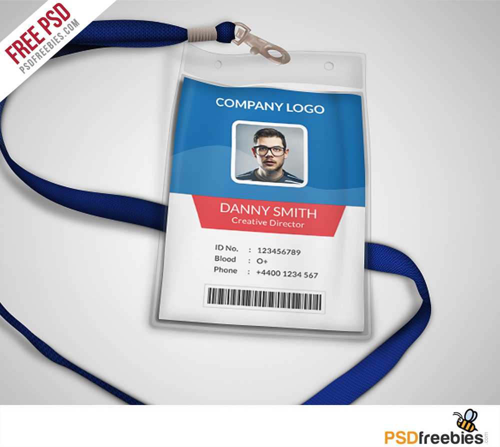 007 Template Ideas Multipurpose Company Id Card Free Psd For Free Id Card Template Word