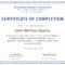 008 Free Course Completion Certificate Template Sample Copy Pertaining To Class Completion Certificate Template