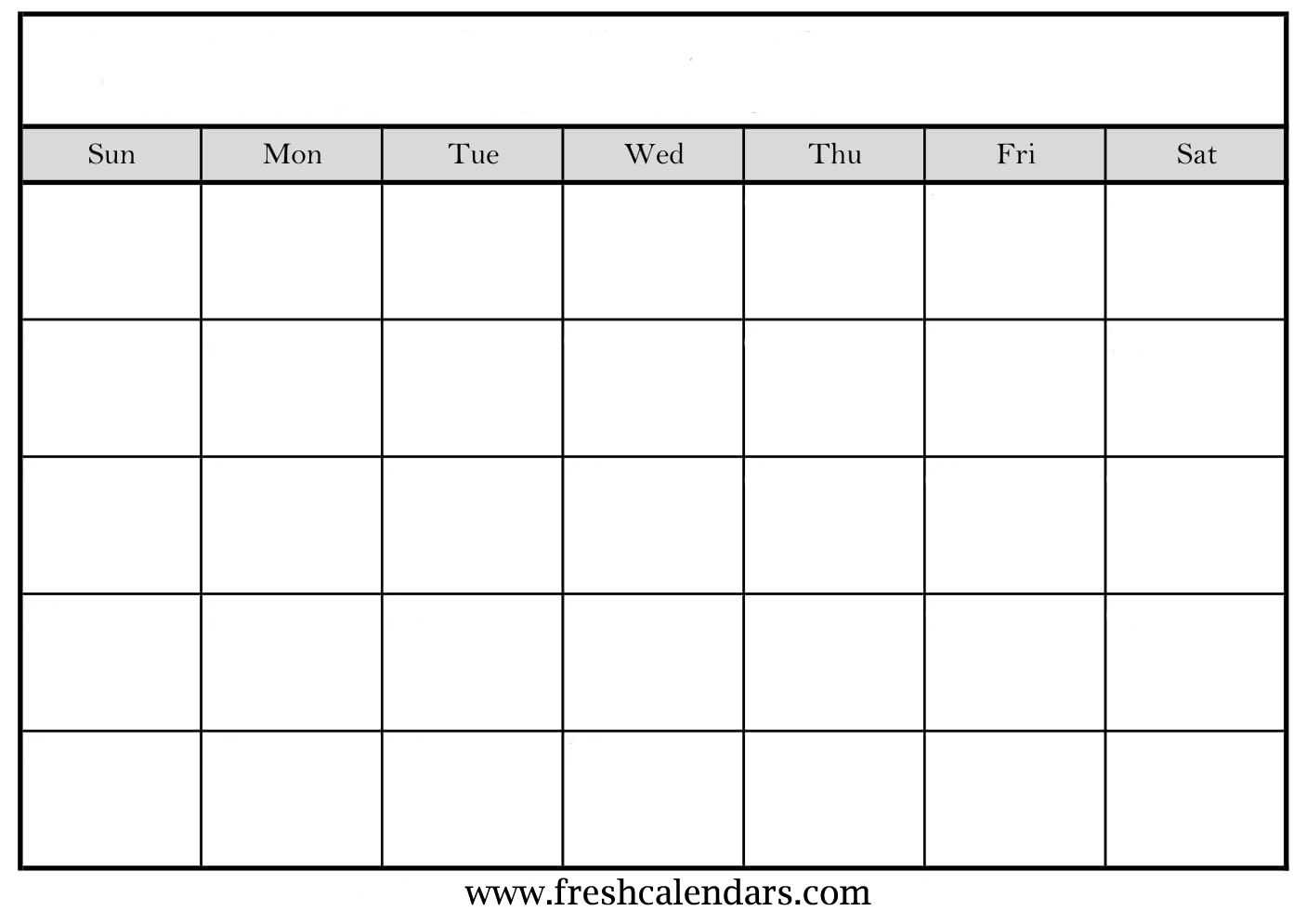 009 Blank Calendar Template Gray With Week Ideas Striking Regarding Full Page Blank Calendar Template