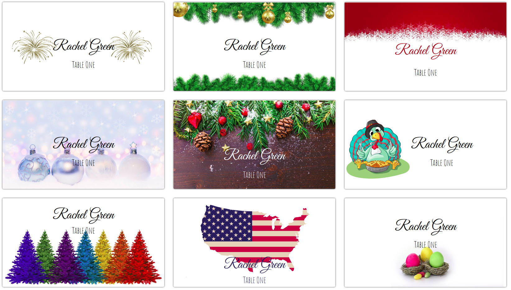 009 Holiday Templates Table Name Cards Template Christmas Intended For Christmas Table Place Cards Template