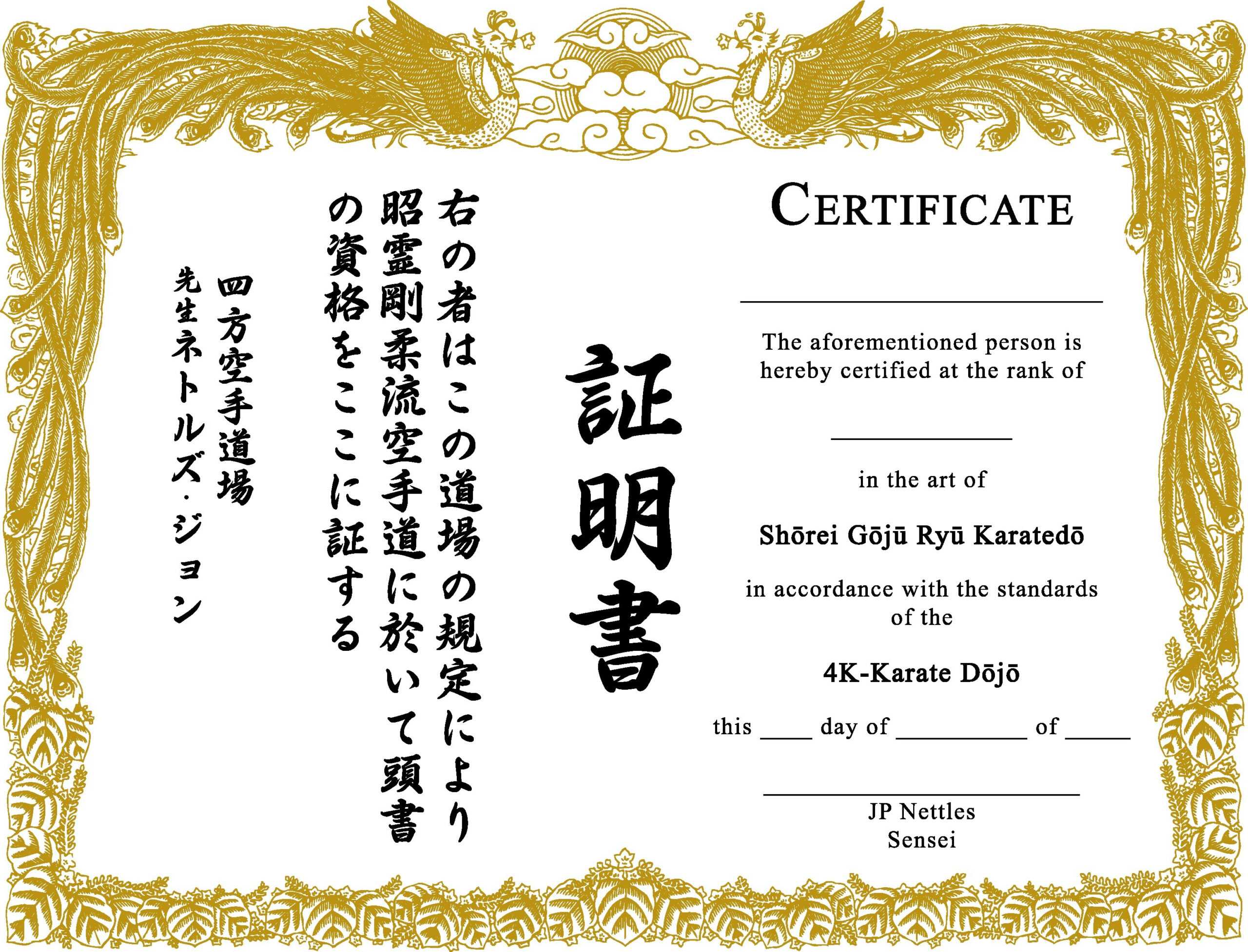 009 Martial Arts Certificate Templates Free Best Solutions For Free Art Certificate Templates