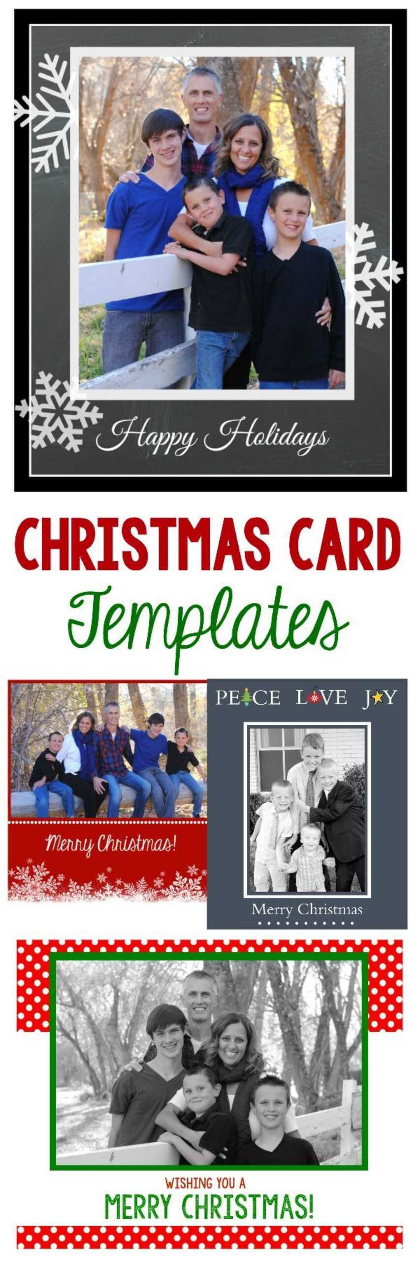 009 Photo Christmas Card Templates Template Unusual Ideas Intended For Free Christmas Card Templates For Photographers