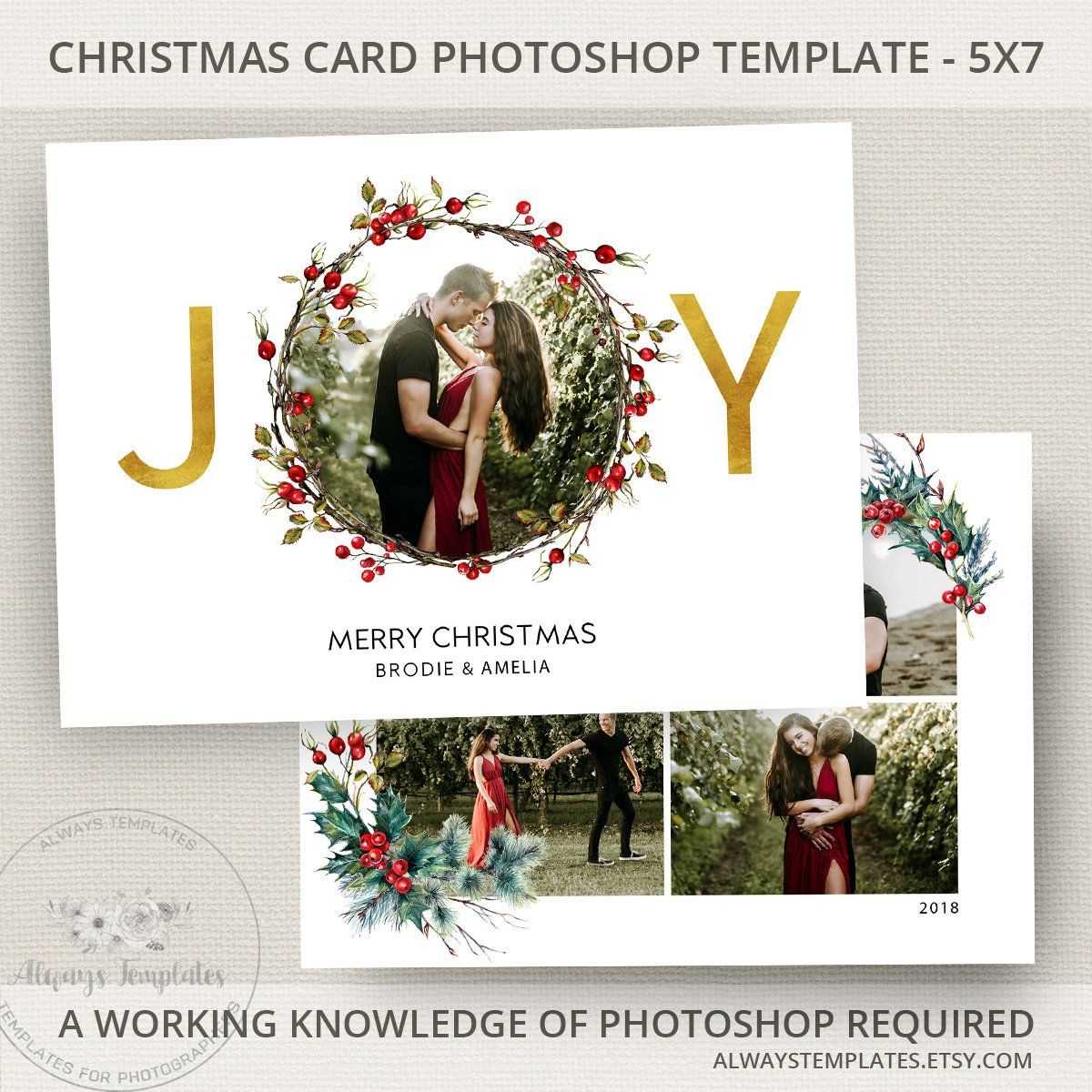 010 Template Ideas Photoshop Christmas Card Templates Within Free Photoshop Christmas Card Templates For Photographers