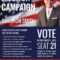 011 Campaign Poster Template Free Ideas Cards Unique Quality For Free Election Flyer Template