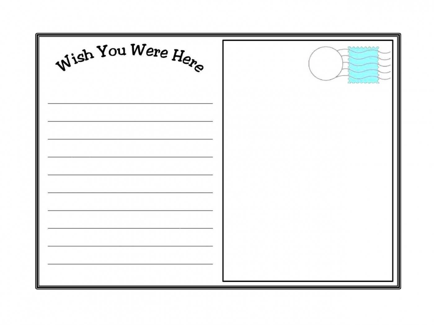 011 Postcard Template Ideas Free Printable Top Templates For Free Printable Postcard Templates