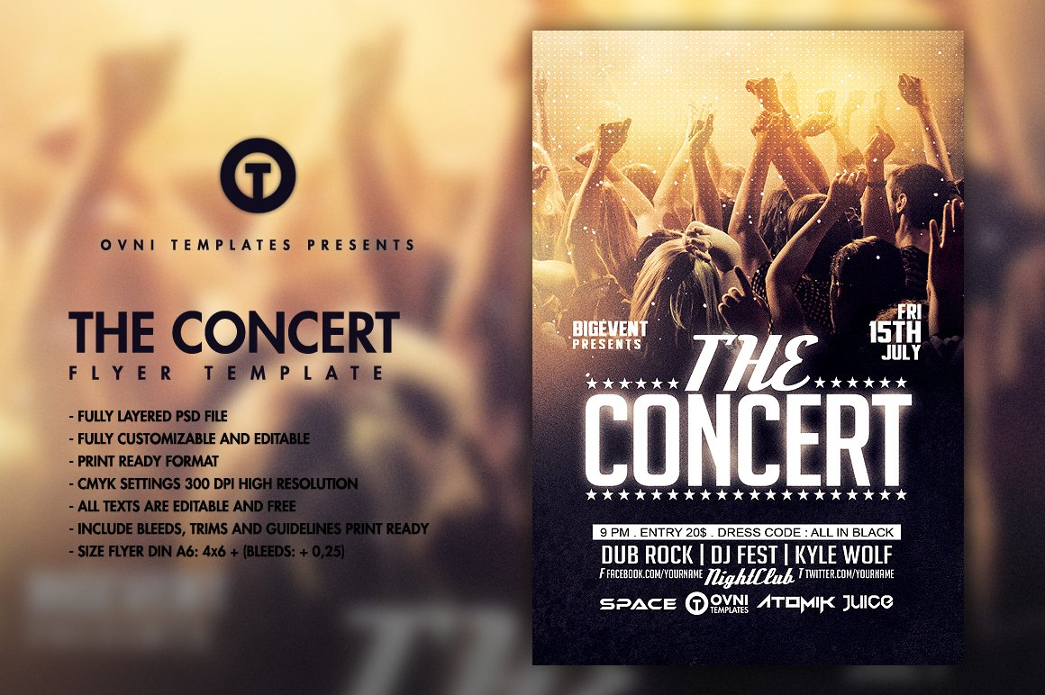 011 Template Ideas Free Concert Poster Unique Christmas Intended For Concert Flyer Template Free