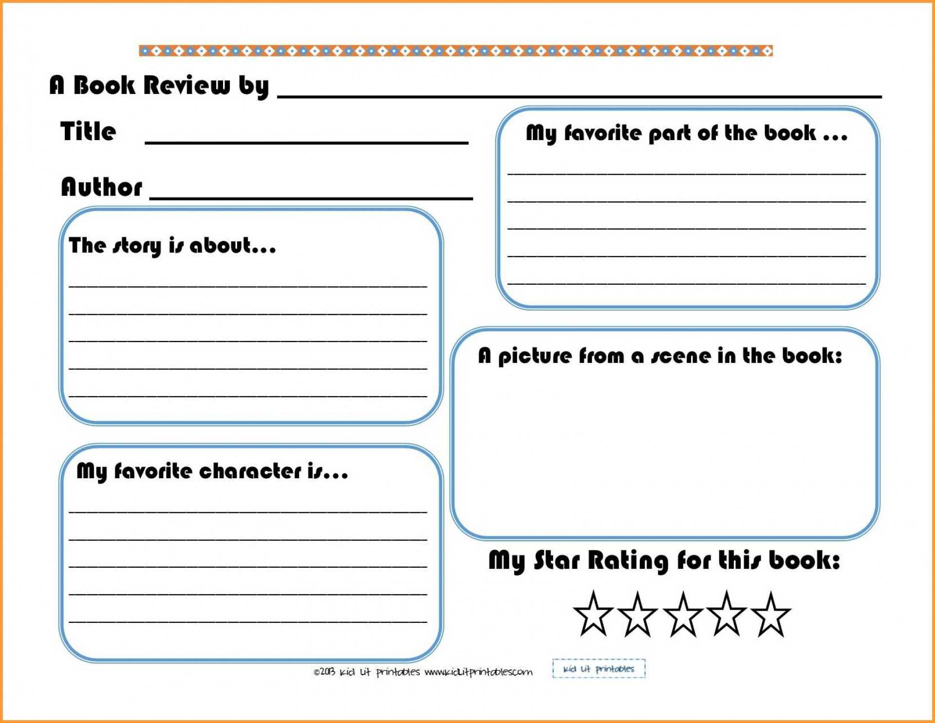 012 Template Ideas Book Free Printable Phone Office For First Grade Book Report Template