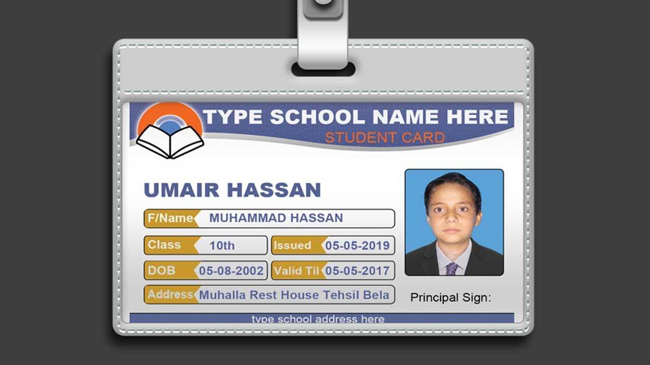 013 Id Card Template Psd Free Maxresdefault Fantastic Ideas Within College Id Card Template Psd