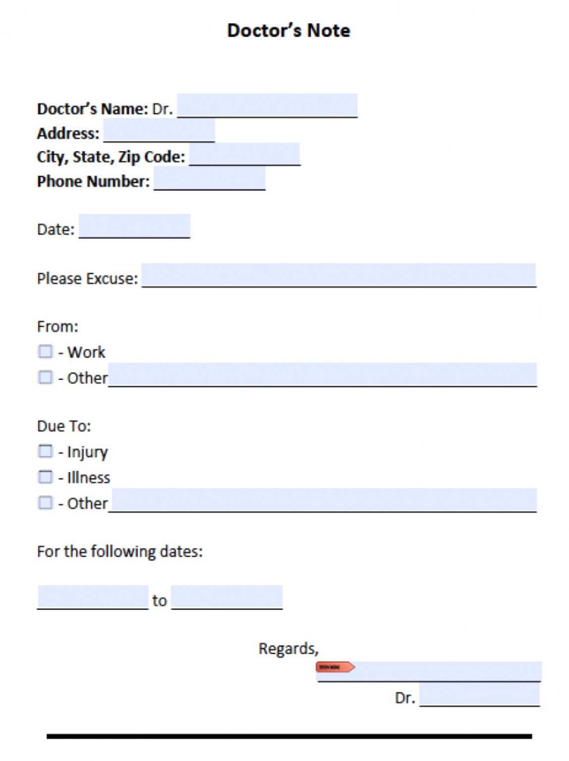 Dr Notes Templates