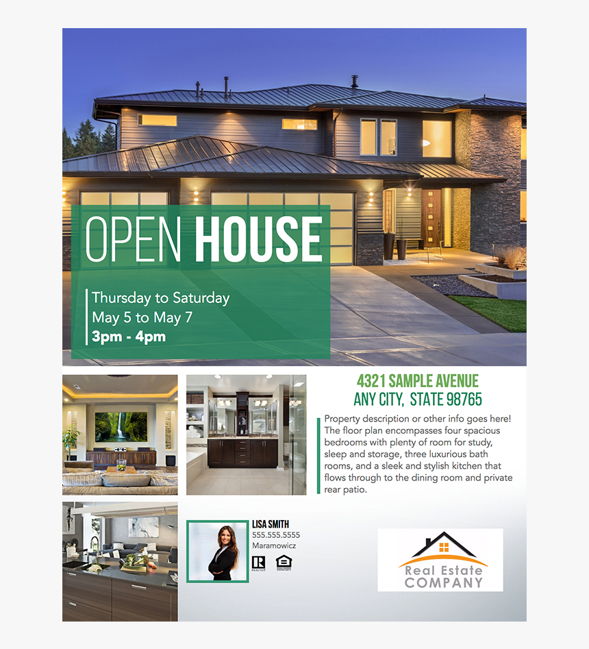 015 Free Real Estate Templates Flyers Crop Brochurethumb Within Free Open House Flyer Template