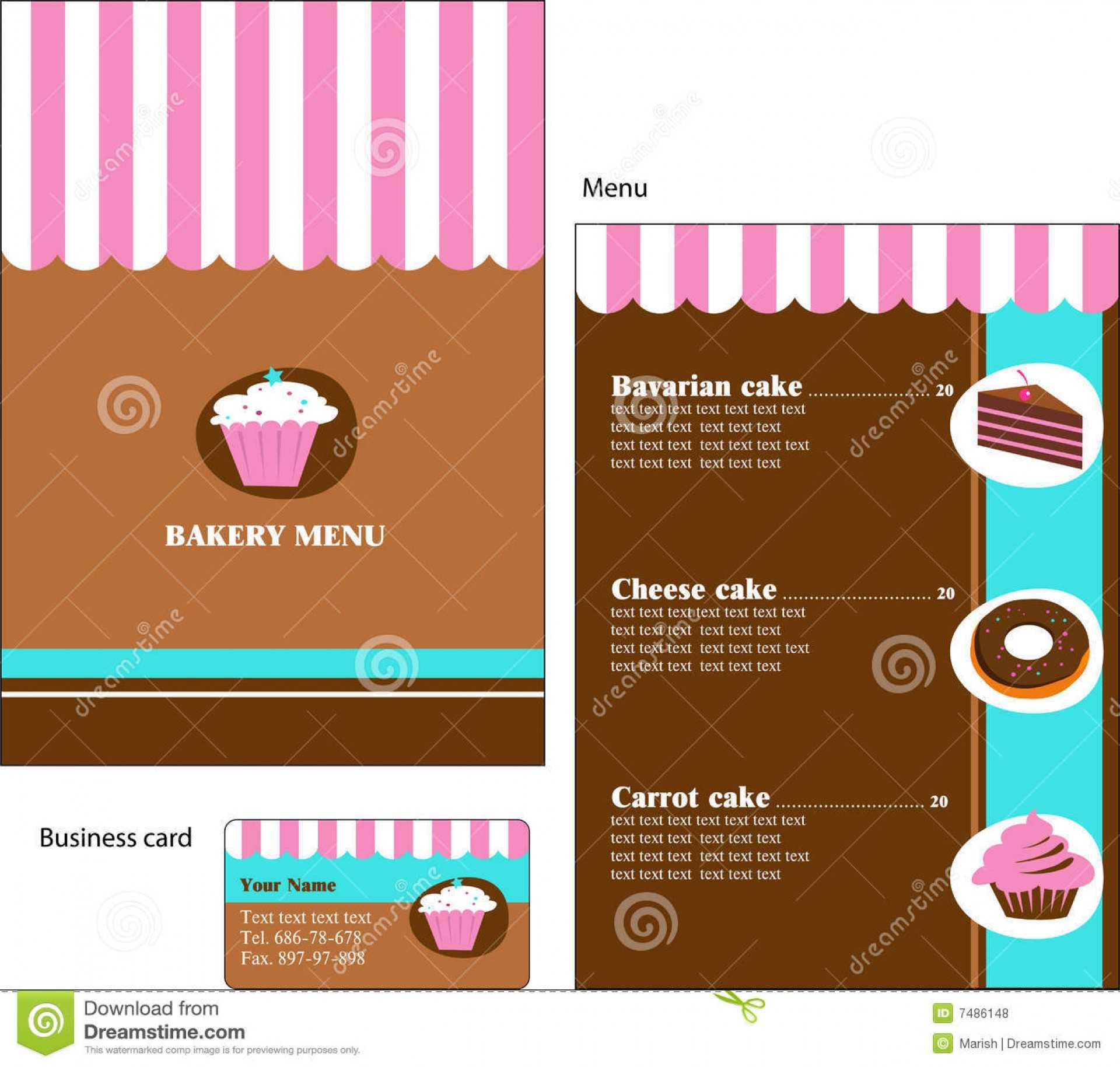 017 Cover2 Template Ideas Menu Card Templates Free Download Intended For Free Bakery Menu Templates Download