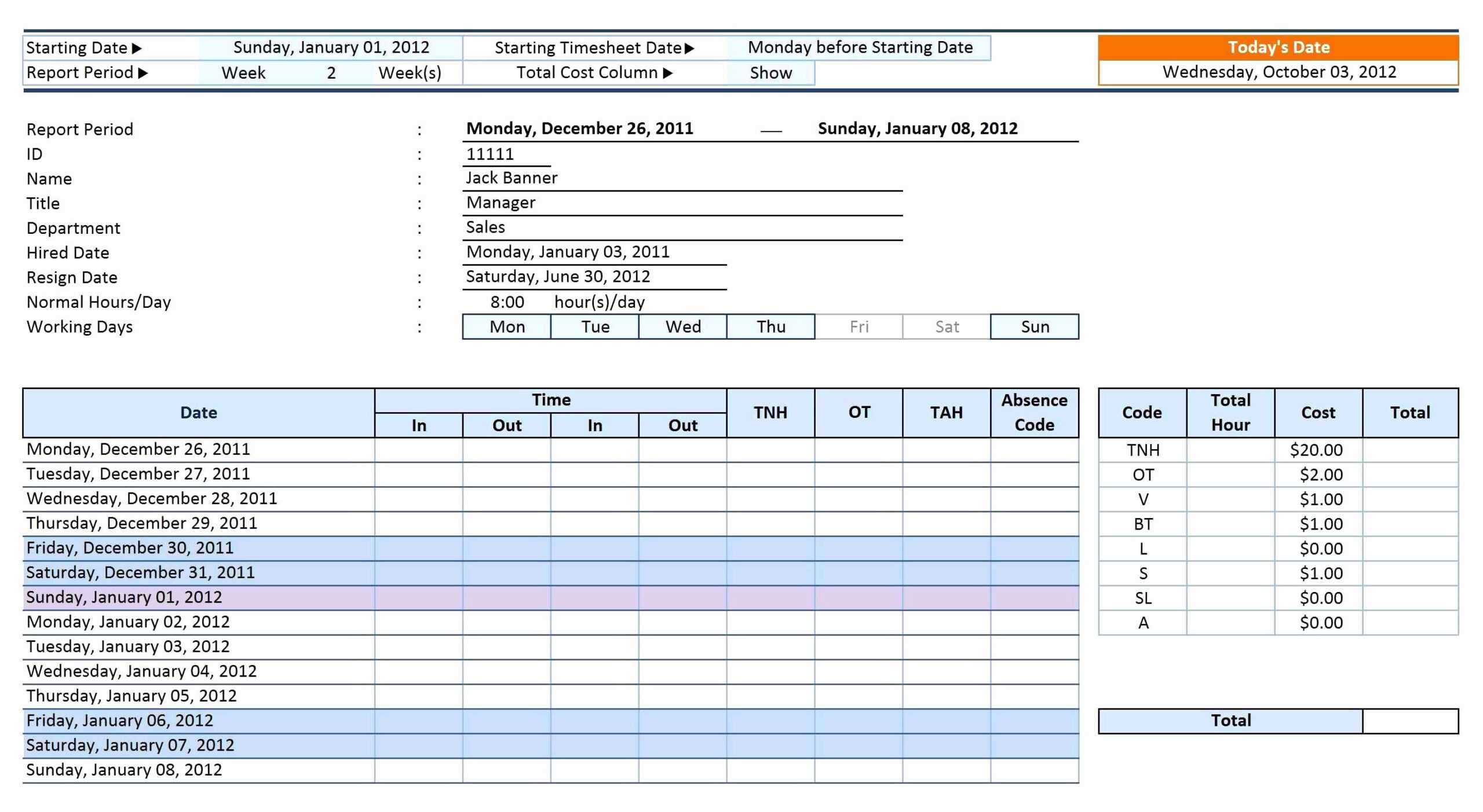 017 Template Ideas Excel Timesheet With Formulas Xls In Excel Timesheet Template With Formulas