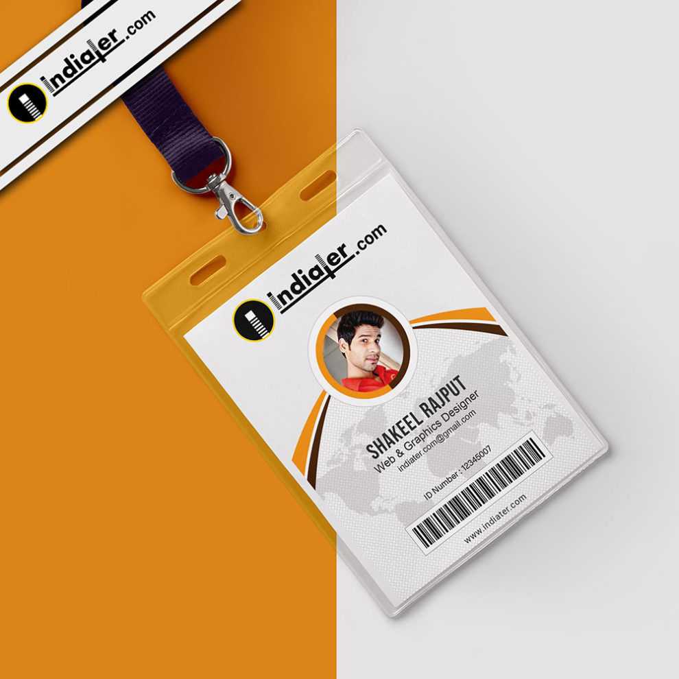 018 Id Card Template Psd Free Download Ideas Modern Office Throughout College Id Card Template Psd