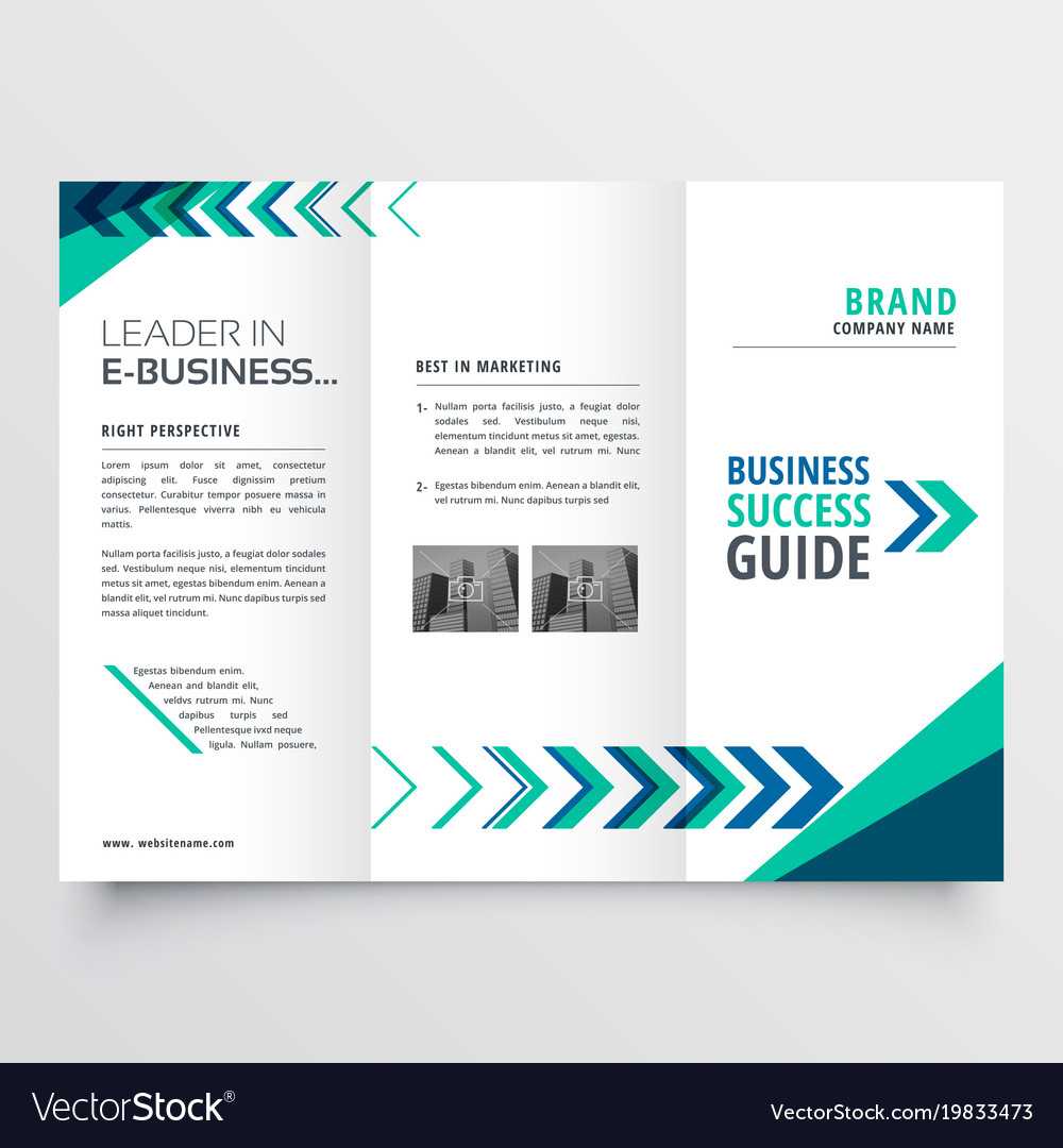 019 Business Tri Fold Brochure Template Design With Vector Inside Free Illustrator Brochure Templates Download