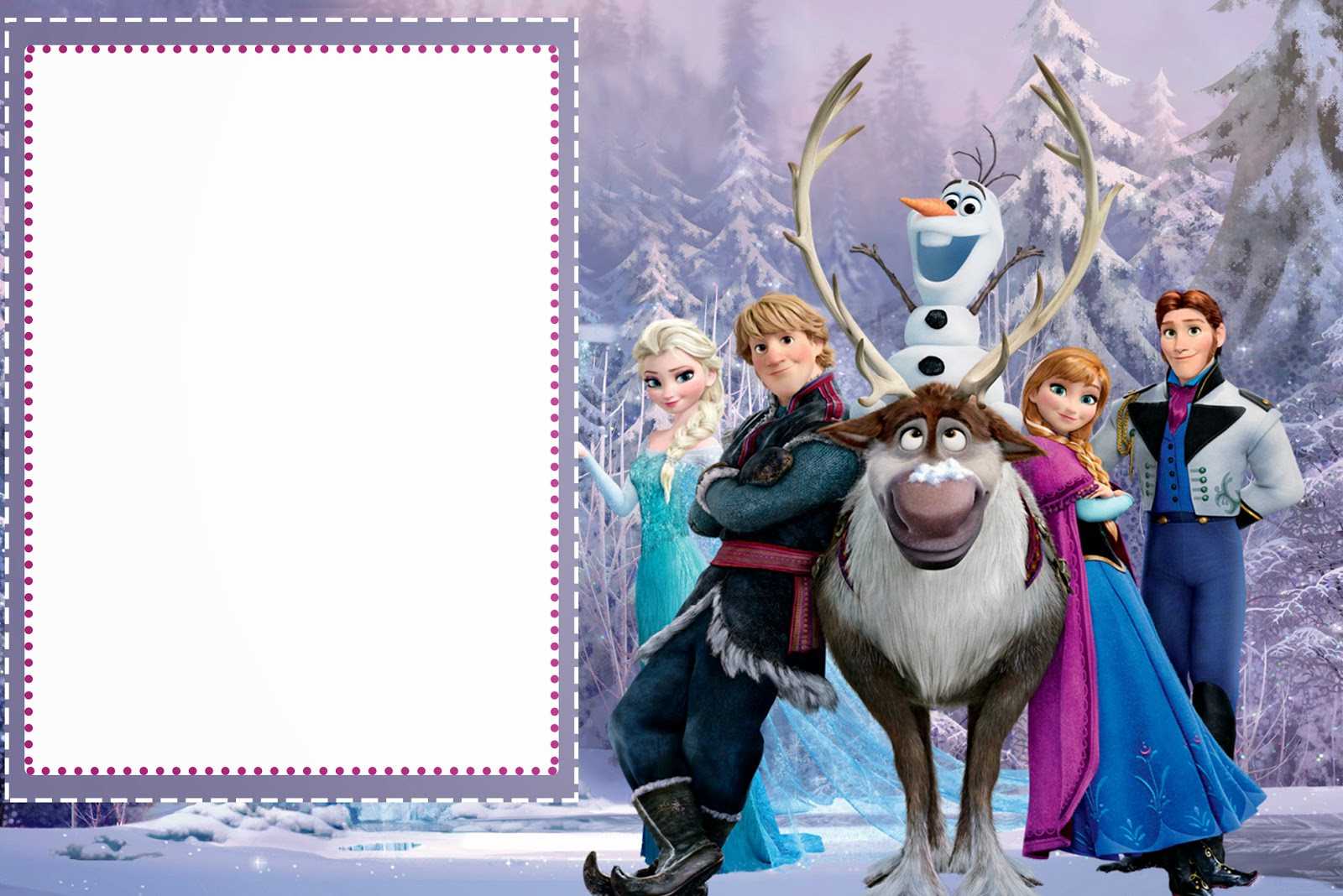 019 Template Ideas Frozen Birthday Invites Free Printable Within Frozen Birthday Card Template