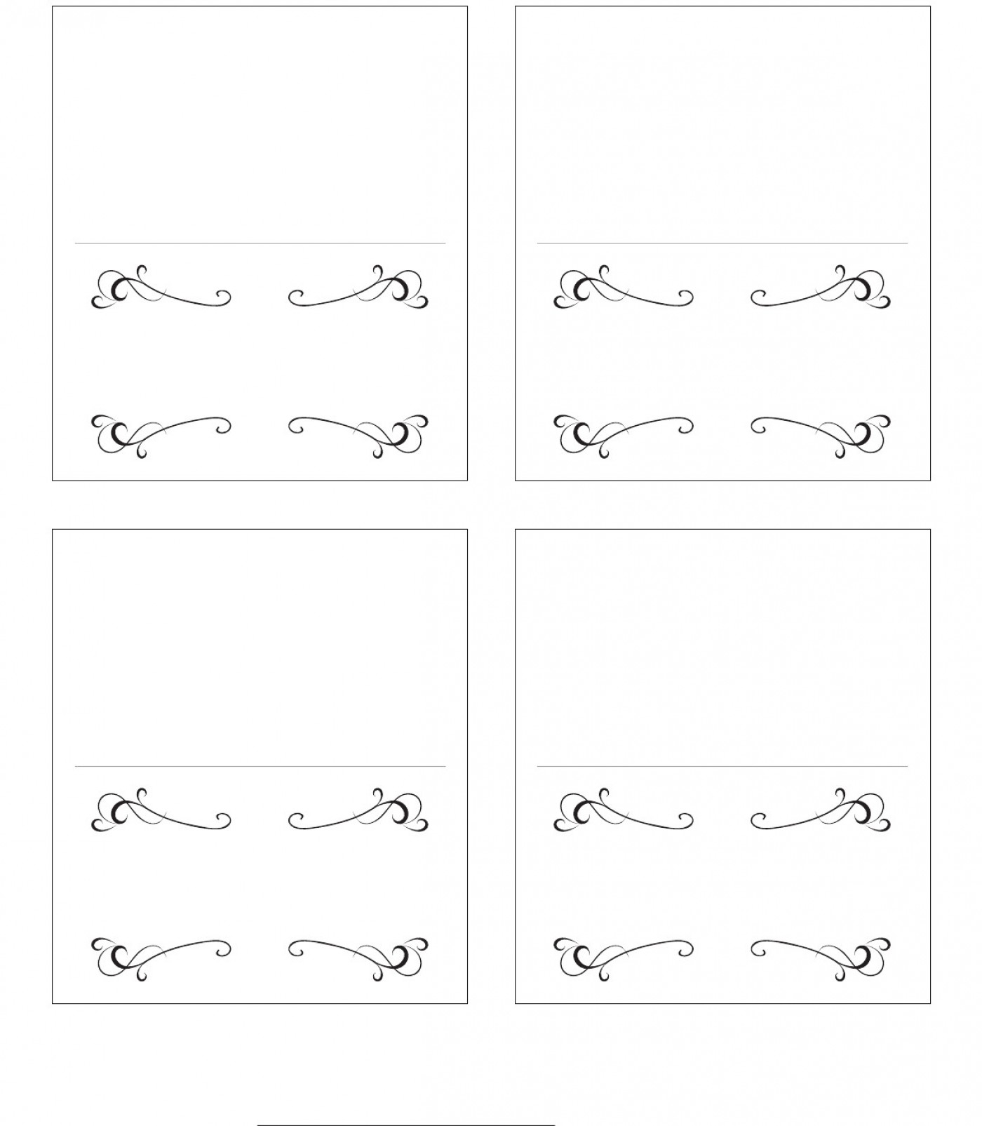 021 Template Ideas Folded Place Cards Printable Table Name Intended For Fold Over Place Card Template