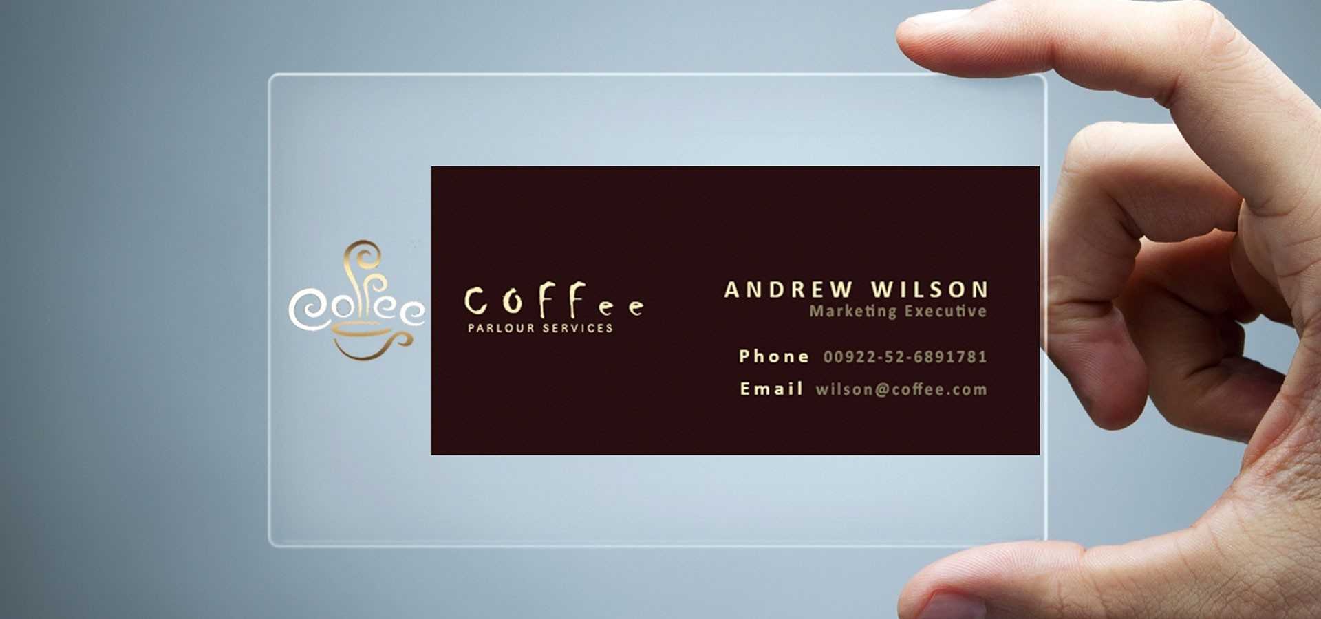 021 Trancprnt Business Card Template Ideas Construction Within Coffee Business Card Template Free