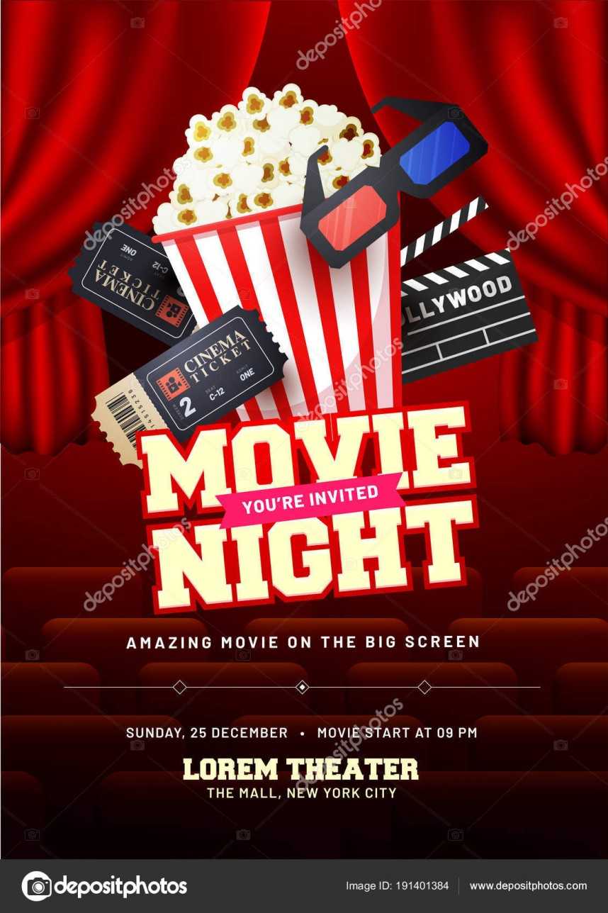 023 Free Movie Night Flyer Template Ideas Templates Throughout Family Night Flyer Template