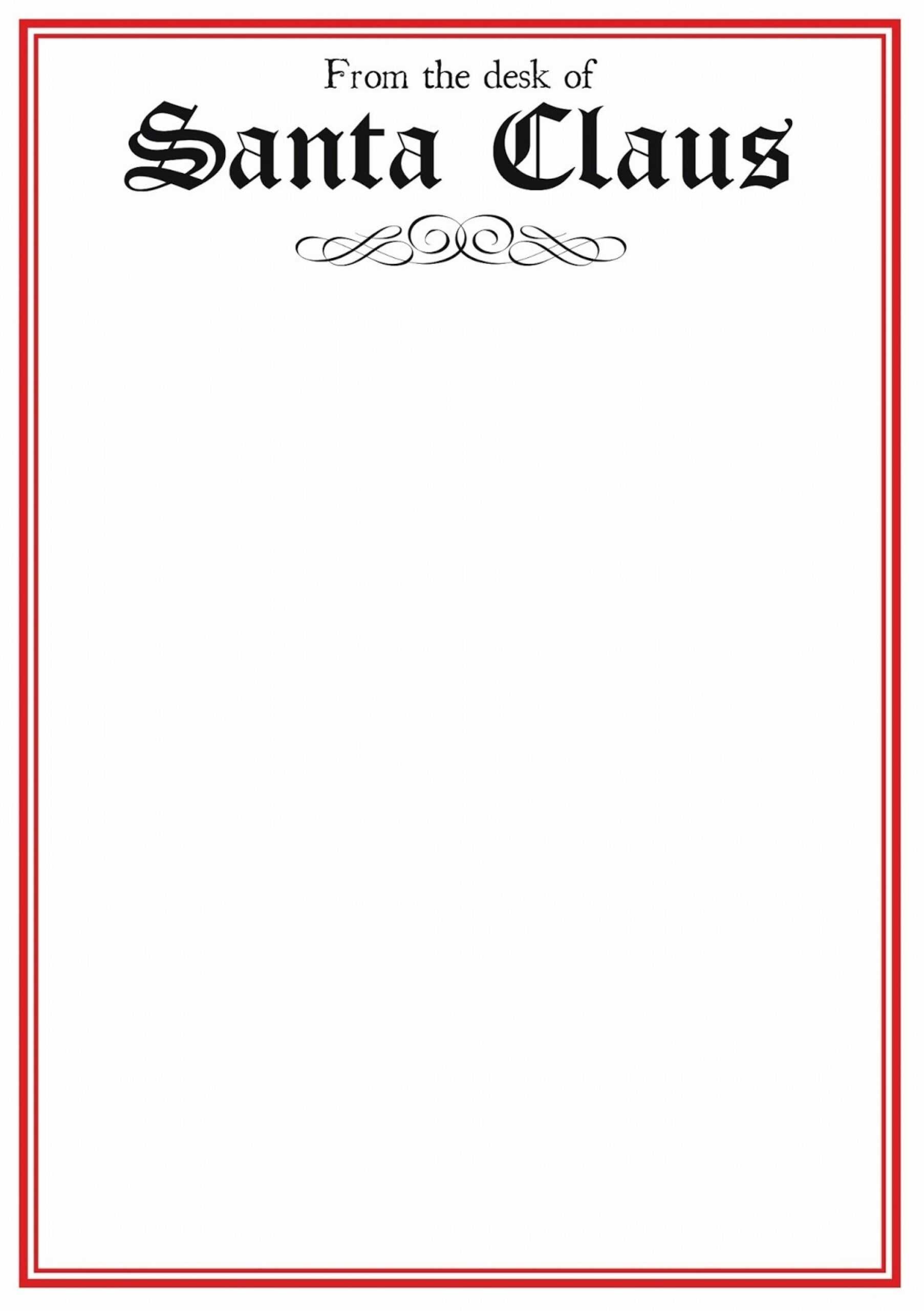 023 Letter From Santa Template Free Printable Cool To In Free Printable Letter From Santa Template