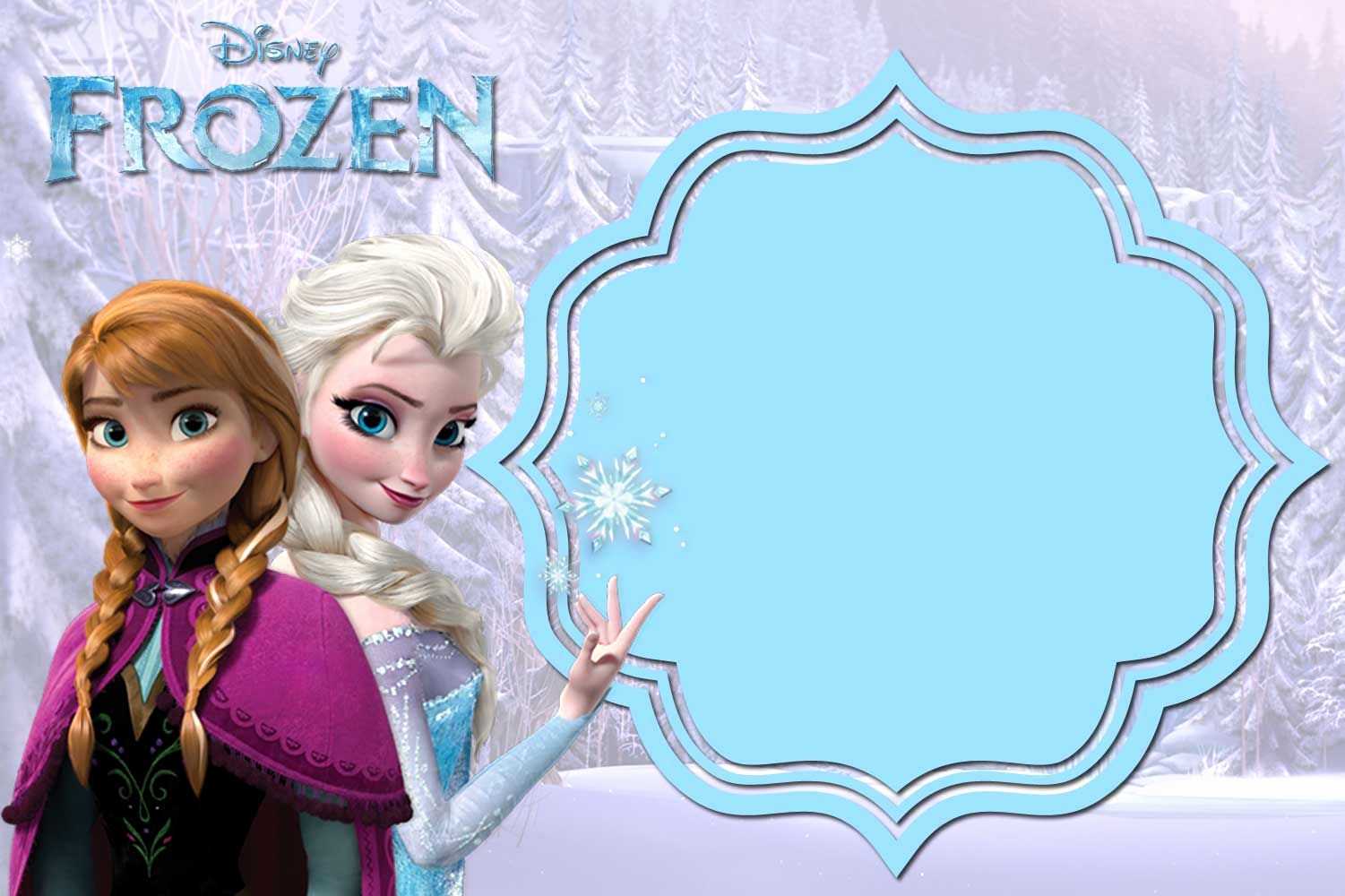 024 Frozen Birthday Invitations Template Luxury Free Pertaining To Frozen Birthday Card Template