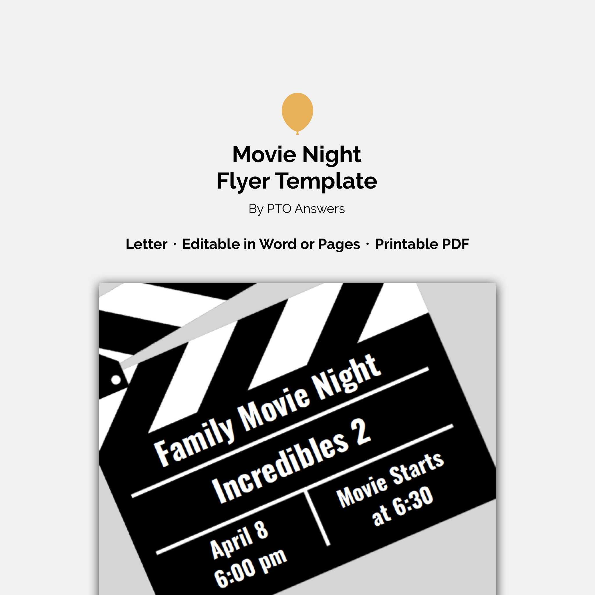 025 Movie Night Flyer 002 2048Xv1554069812 Template With Regard To Family Night Flyer Template