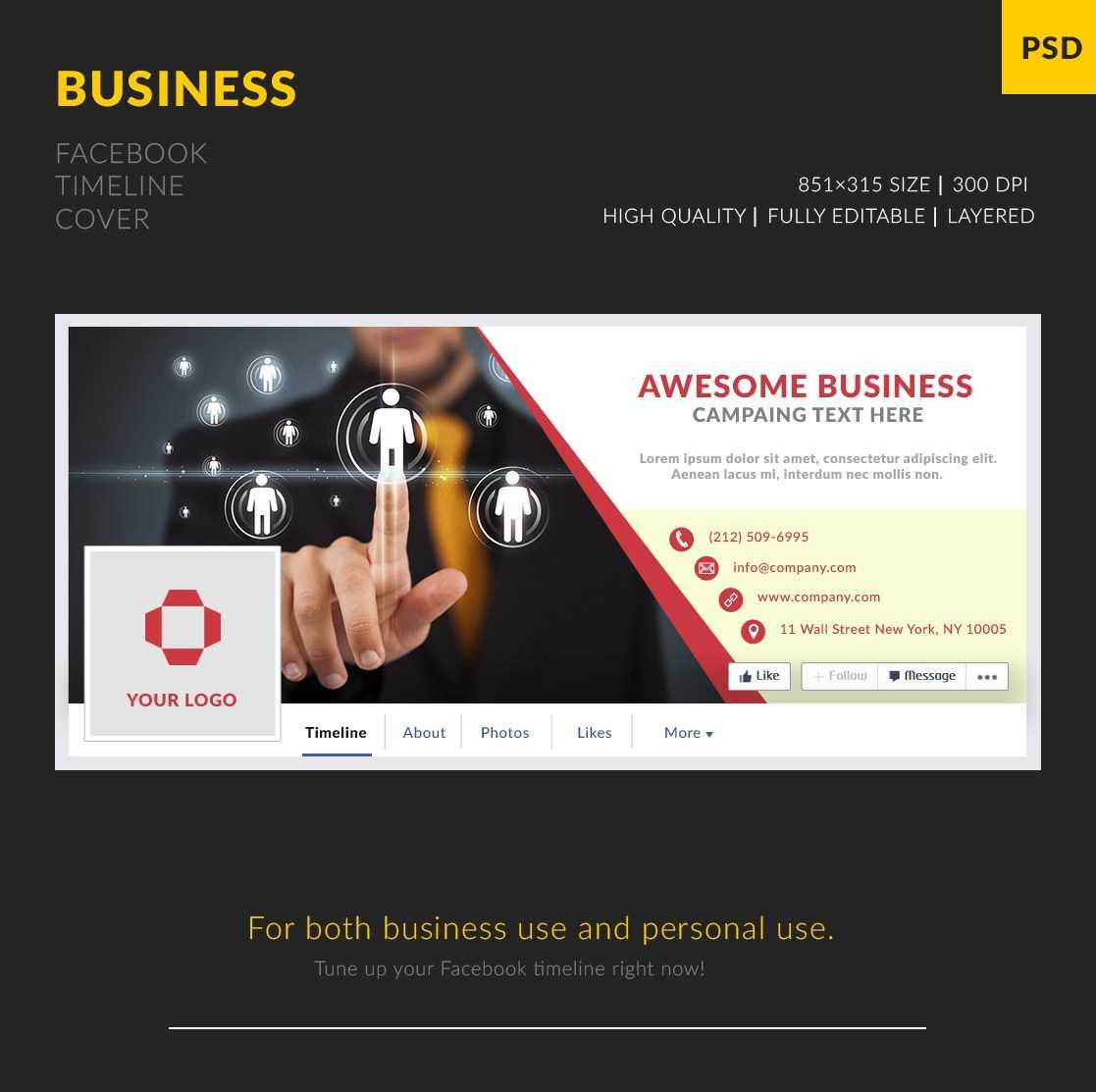 026 Free Facebook Covers Templates Business Cover Within Facebook Templates For Business
