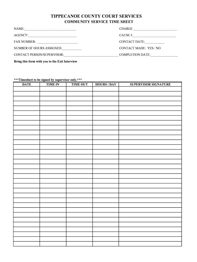 026 Large Volunteer Hours Form Template Unbelievable Ideas In Community Service Template Word