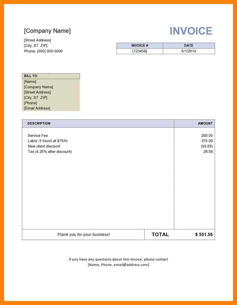 027 Word Invoice Template Free Artist Sample Service Micros In Free Consulting Invoice Template Word