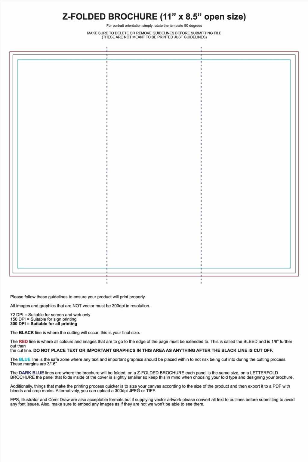 Fold Out Card Template