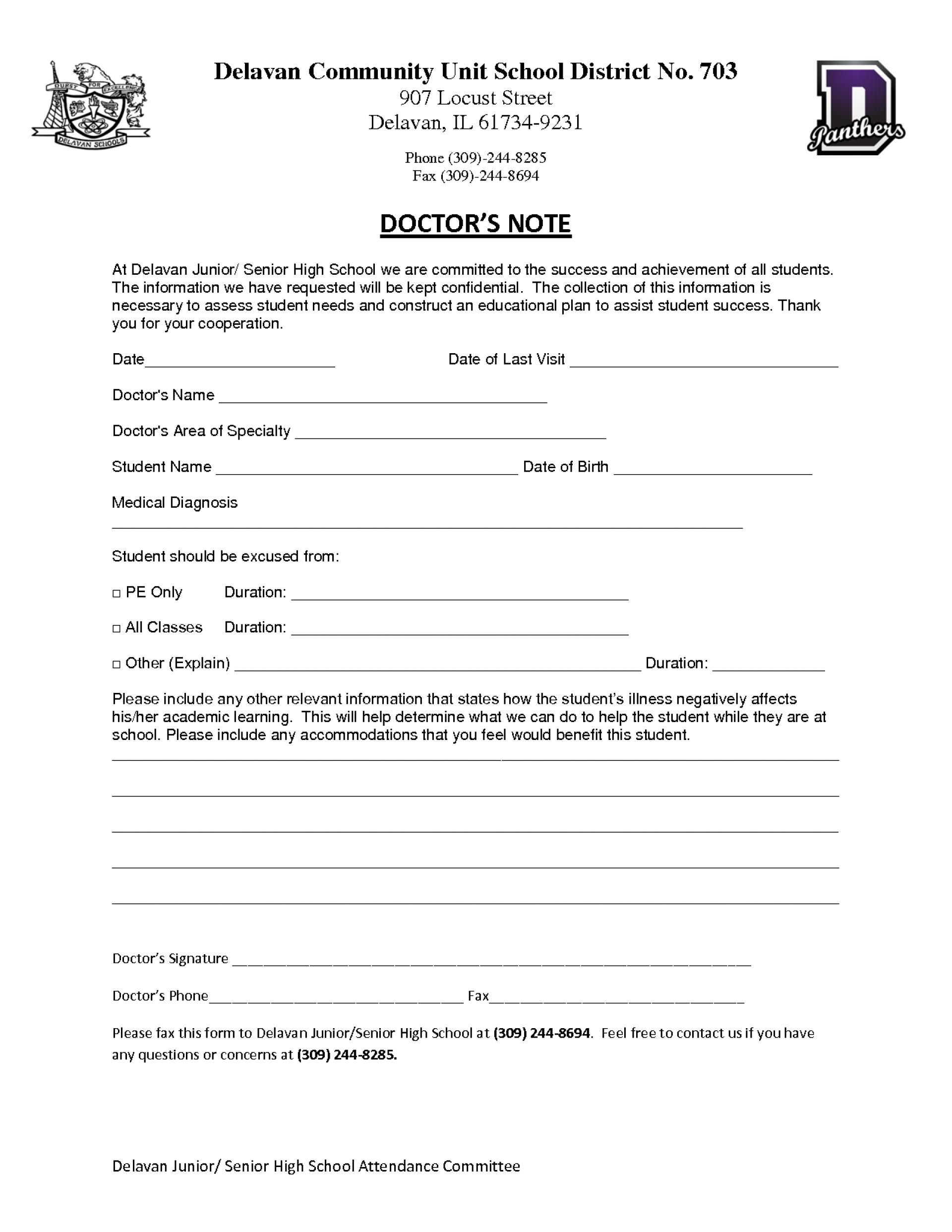 030 Doctors Note For School Template Ideas Excellent Blank In Doctors Note For School Template