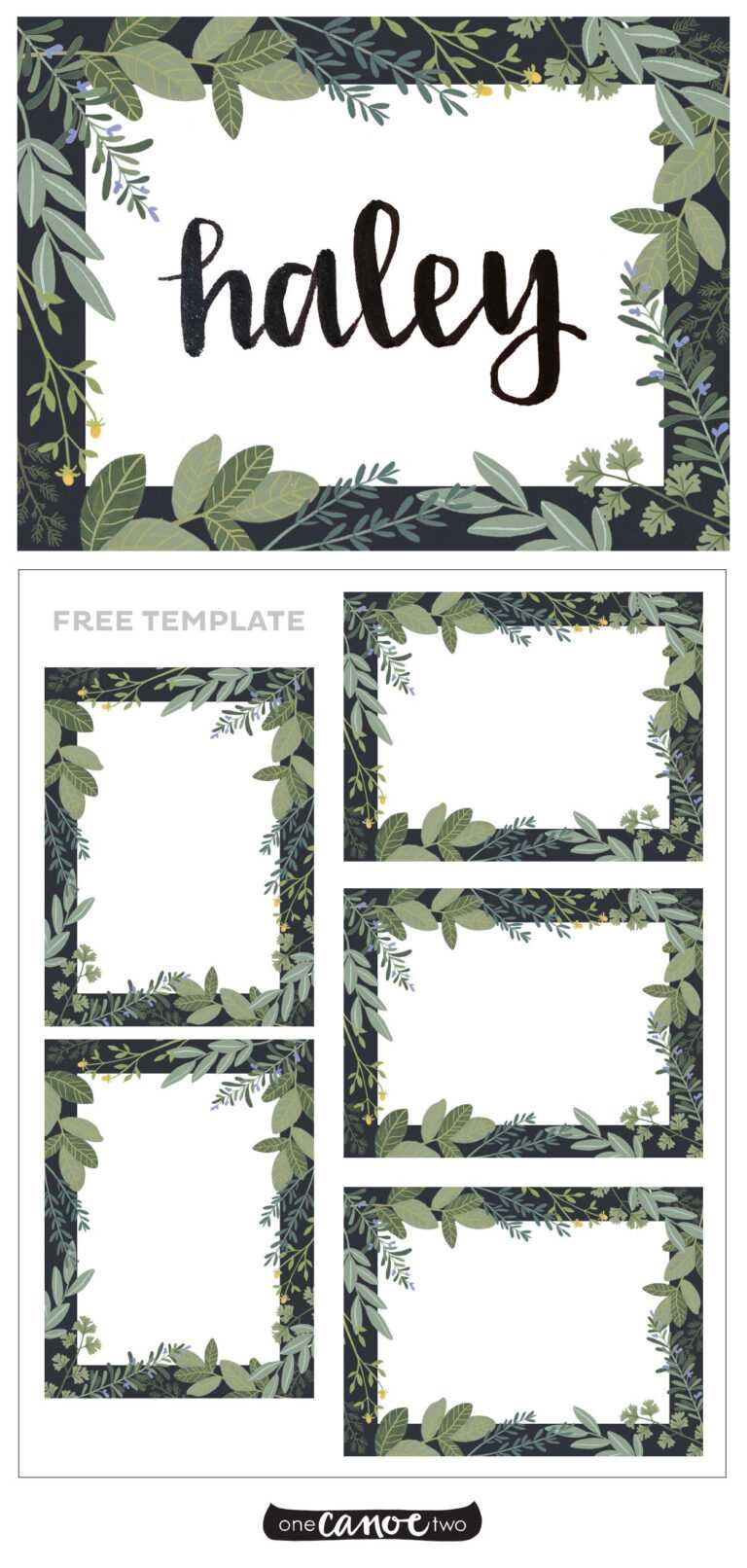 Free Place Card Templates 6 Per Page
