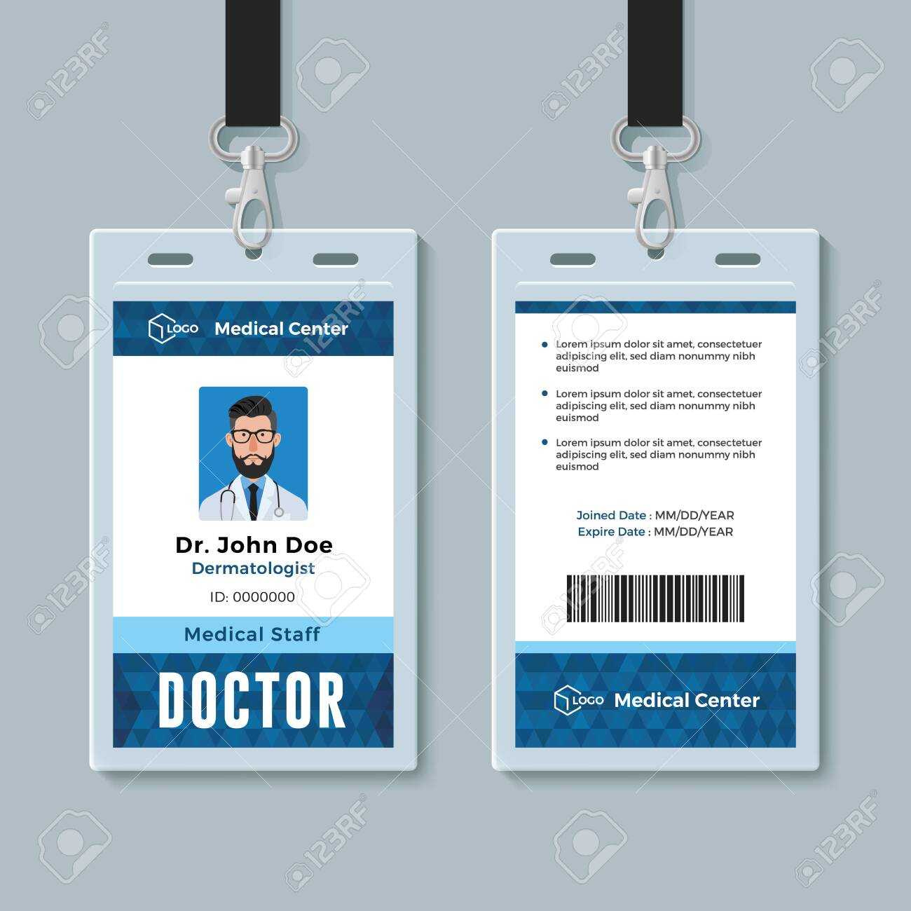 031 Template Ideas Employee Id Card Microsoft Word Free Within Doctor Id Card Template