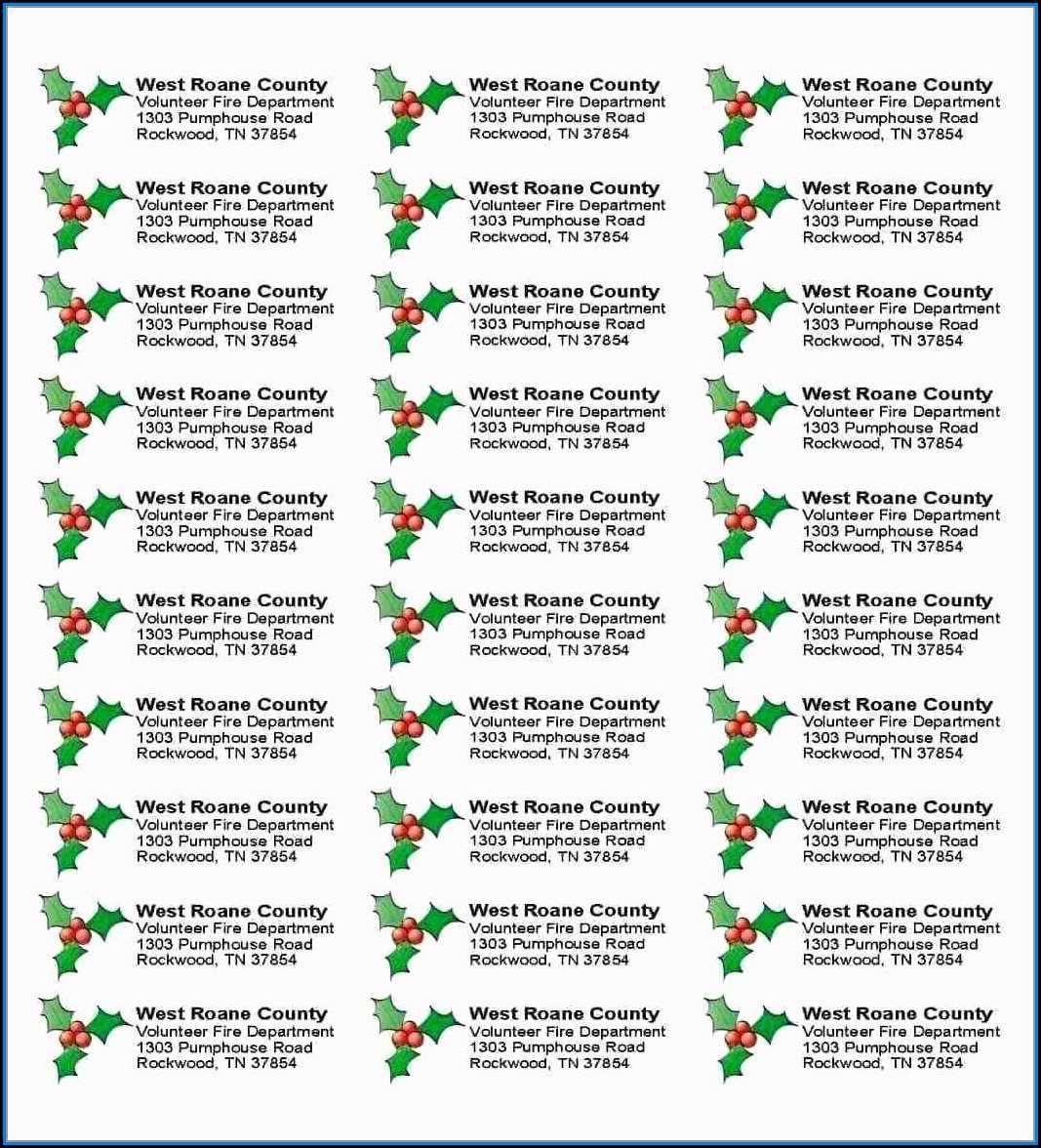 032 Free Christmas Return Address Label Templates Per Sheet With Free Template For Labels 30 Per Sheet