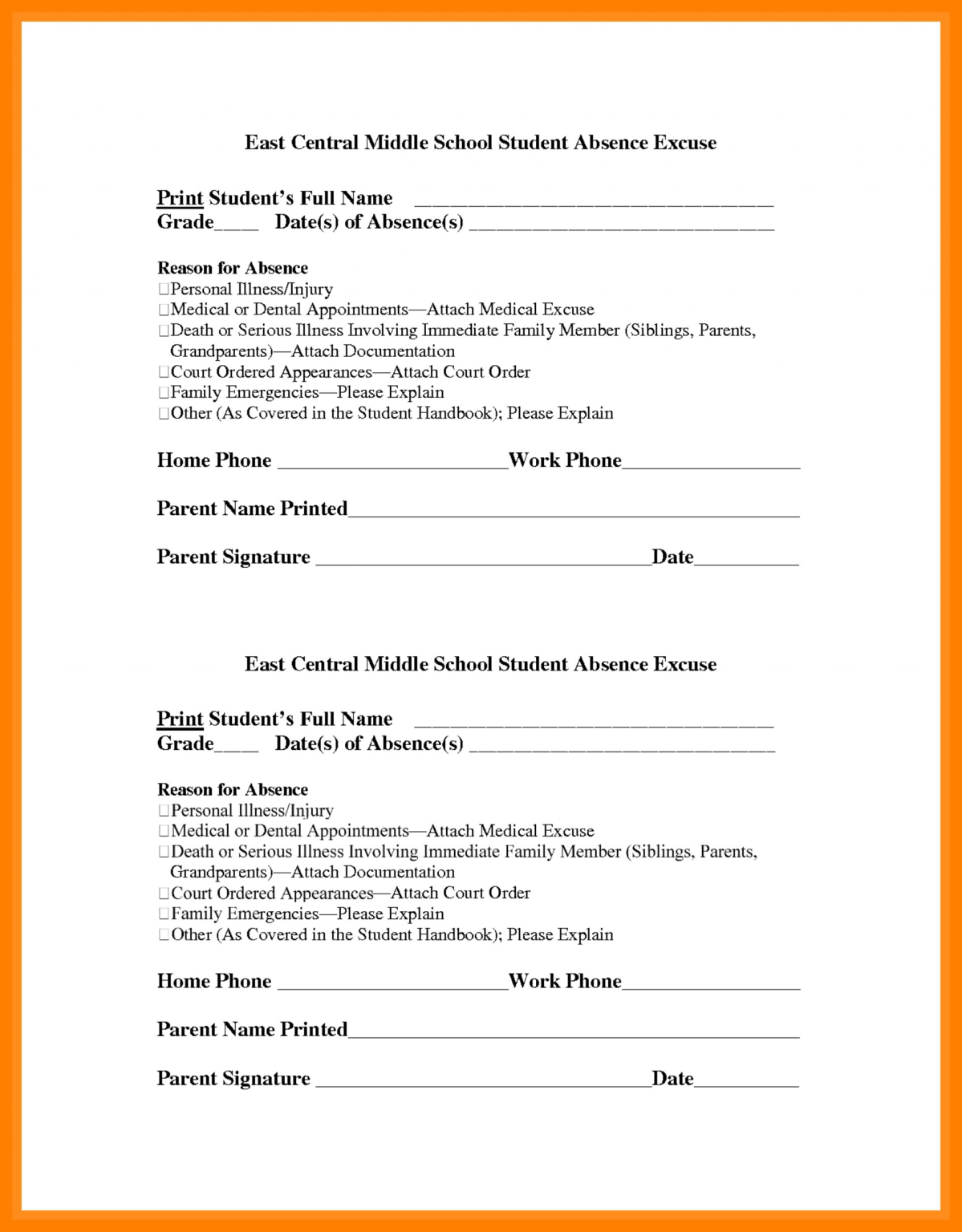 Printable Dental Clinical Notes Template