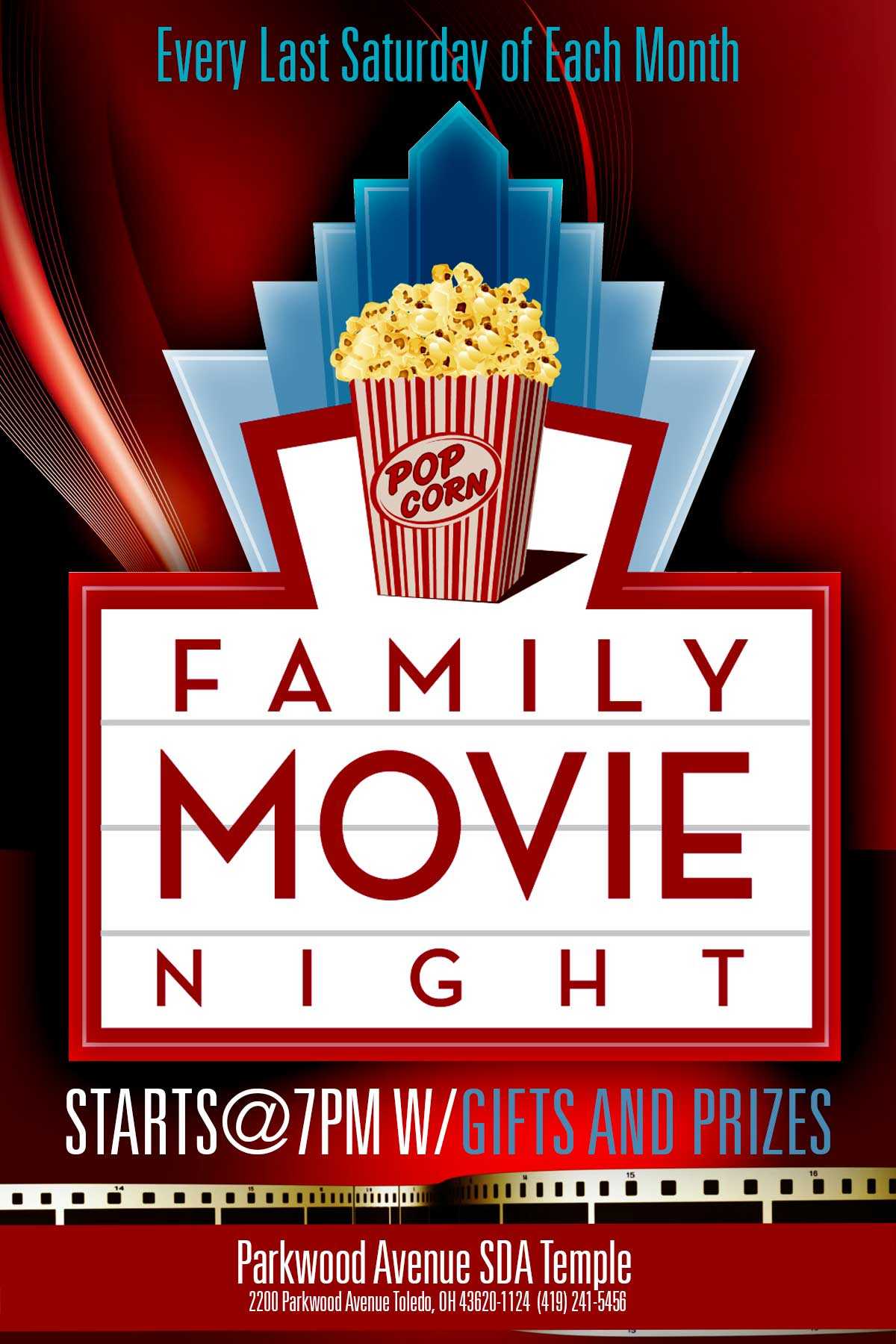 033 Movie Flyer Template Free Night Unusual Ideas Family Intended For Family Night Flyer Template