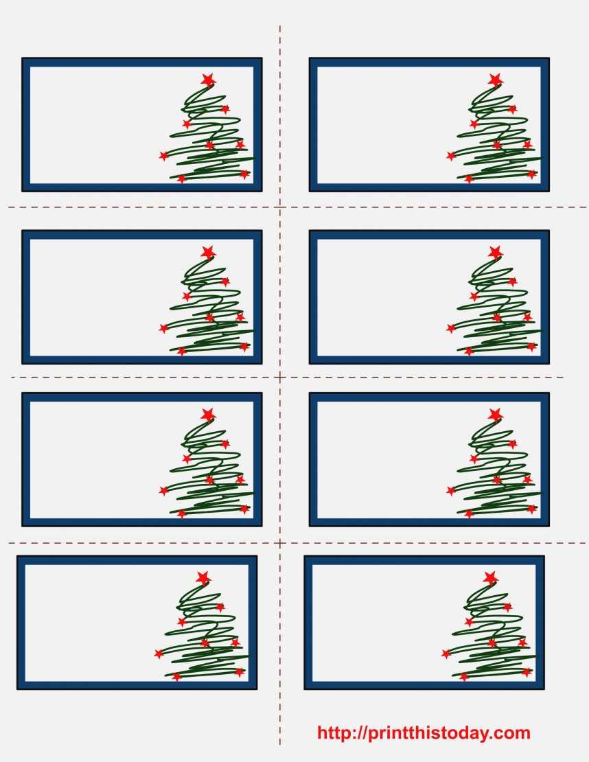 Free Christmas Return Address Labels Template