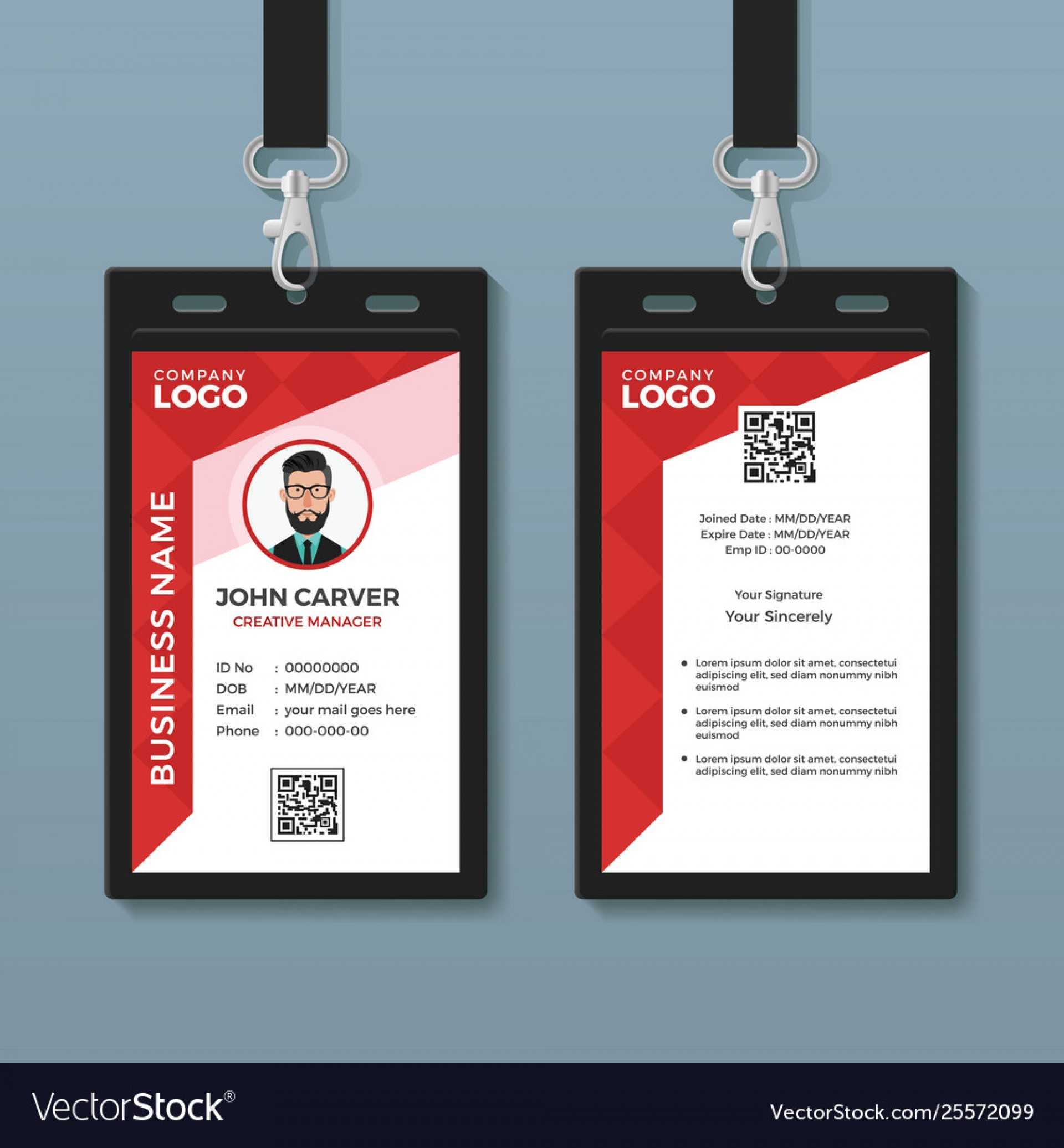 034 Free Custom Id Card Templatesidcreator Make Badges For Within Free Id Card Template Word