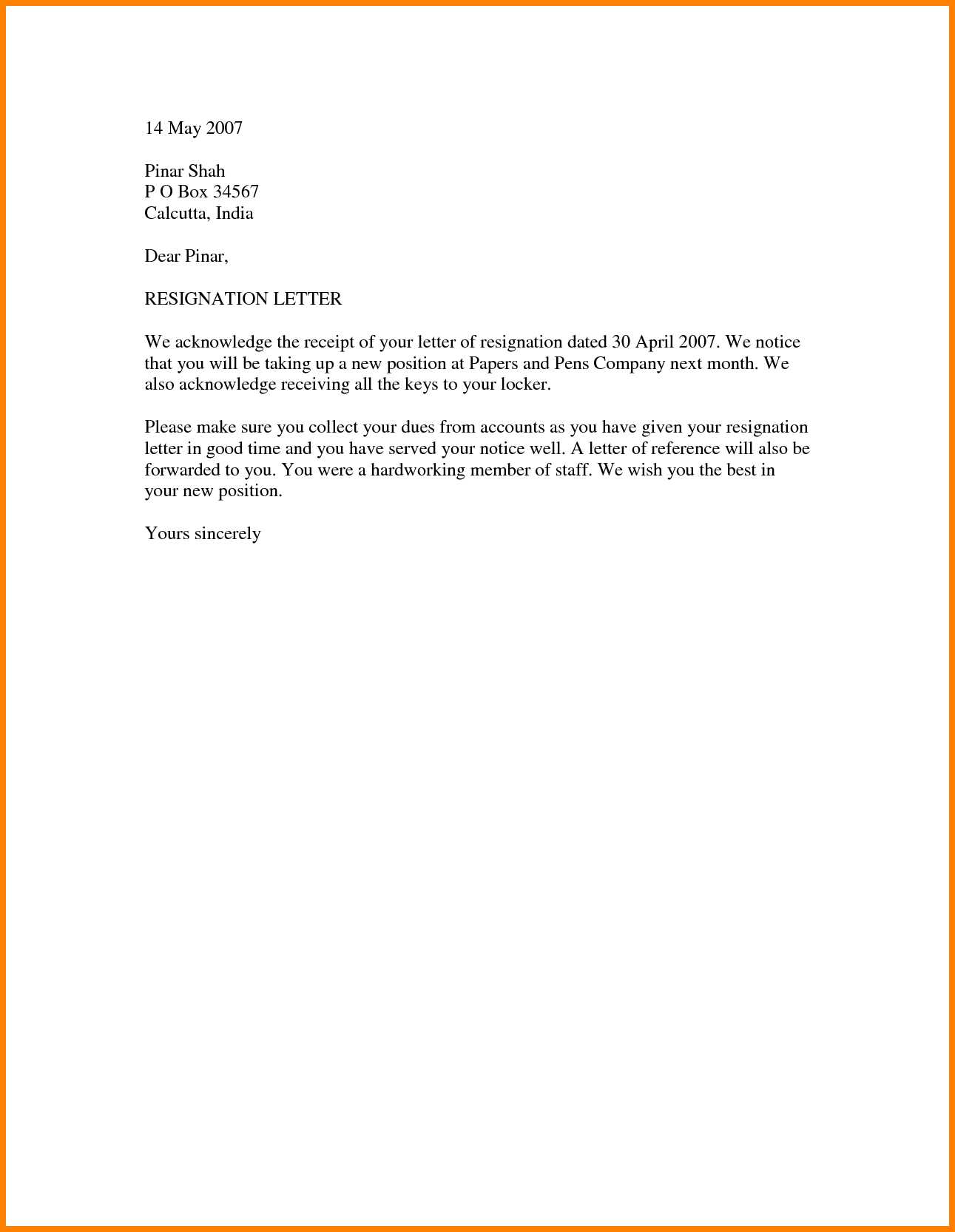 035 Letter Of Resignation Template Lovely Standard Examples With Free Sample Letter Of Resignation Template